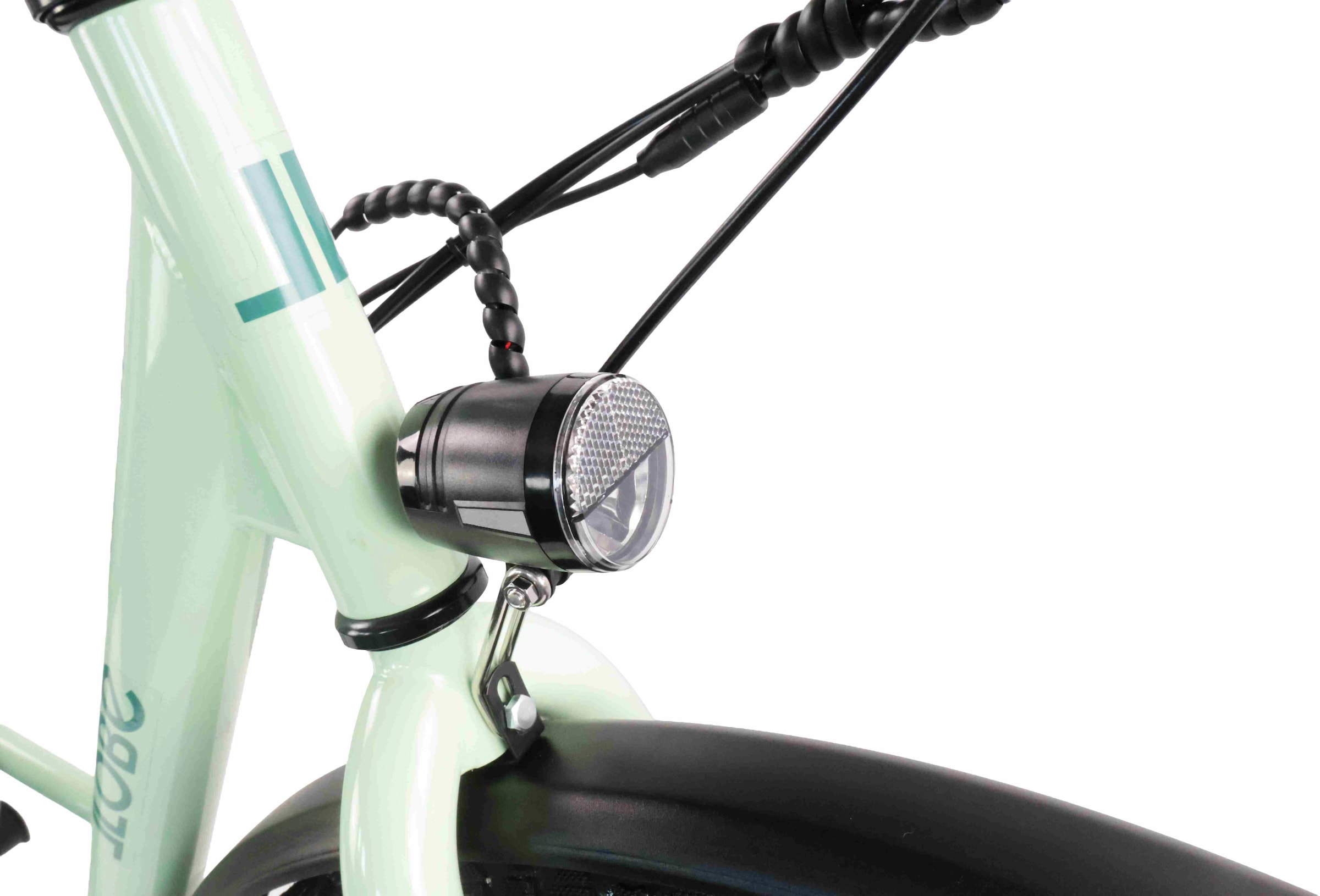 LLobe »City E-Bike 26" Town Compact, grün« 7 Gang Kettenschaltung Heckmotor 250 W