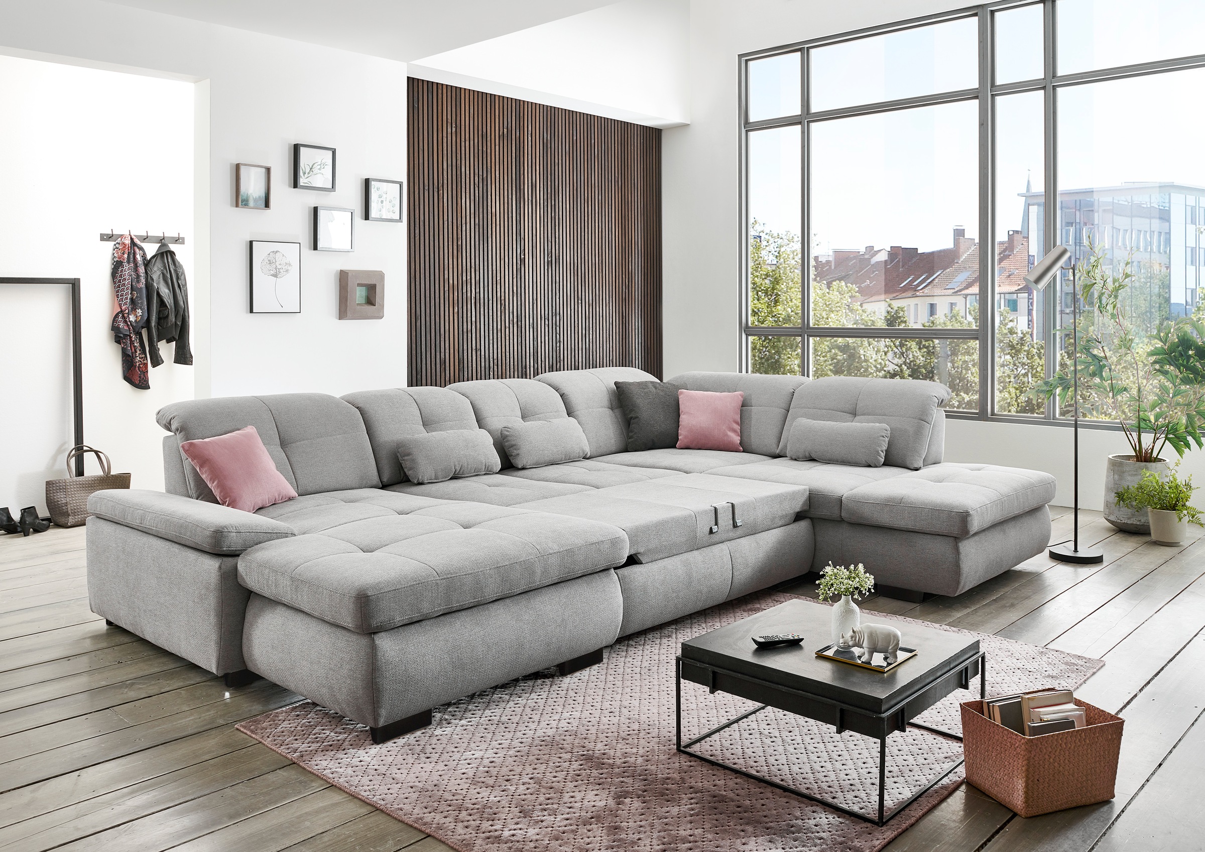 Die PlanBar Ecksofa »MP-IN16012 L-Form, mit Kaltschaum-Polsterung«, inkl. Sitztiefenverstellung wahlweise mit weiteren Funktionen