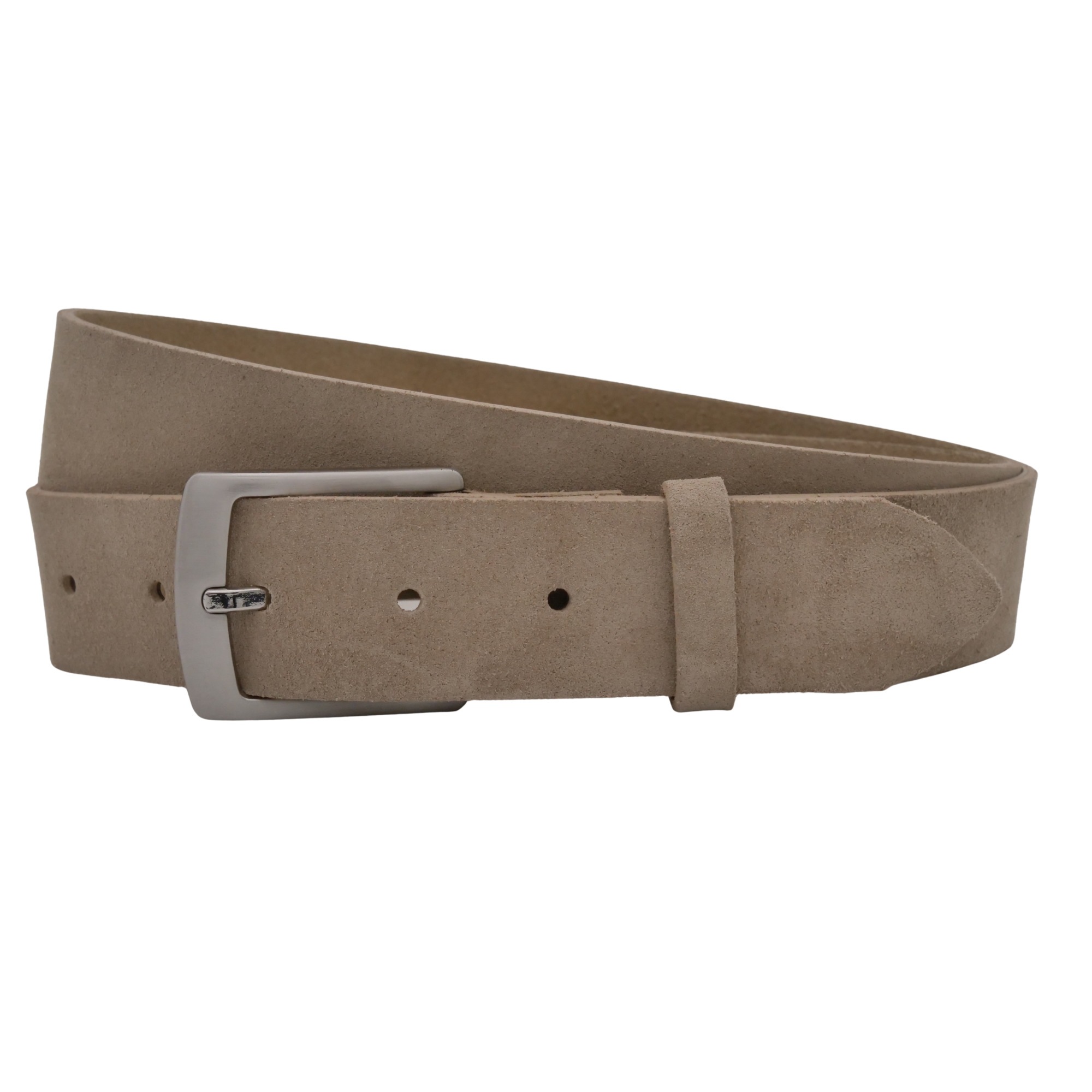 Ledergürtel ANNAMATONI "AnnaMatoni Herren Ledergürtel Zeitloses Design Gürtel 3,5cm", Herren, Gr. TW75 - 90cm Gesamtlänge, beige 120, 100% Leder, Gürtel Ledergürtel
