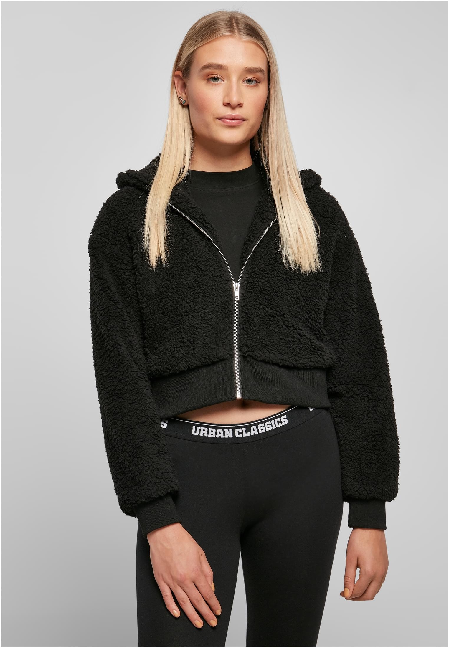 kaufen URBAN | Kapuze Ladies BAUR Outdoorjacke Oversized online St.), Sherpa (1 Jacket«, CLASSICS ohne Short »Damen