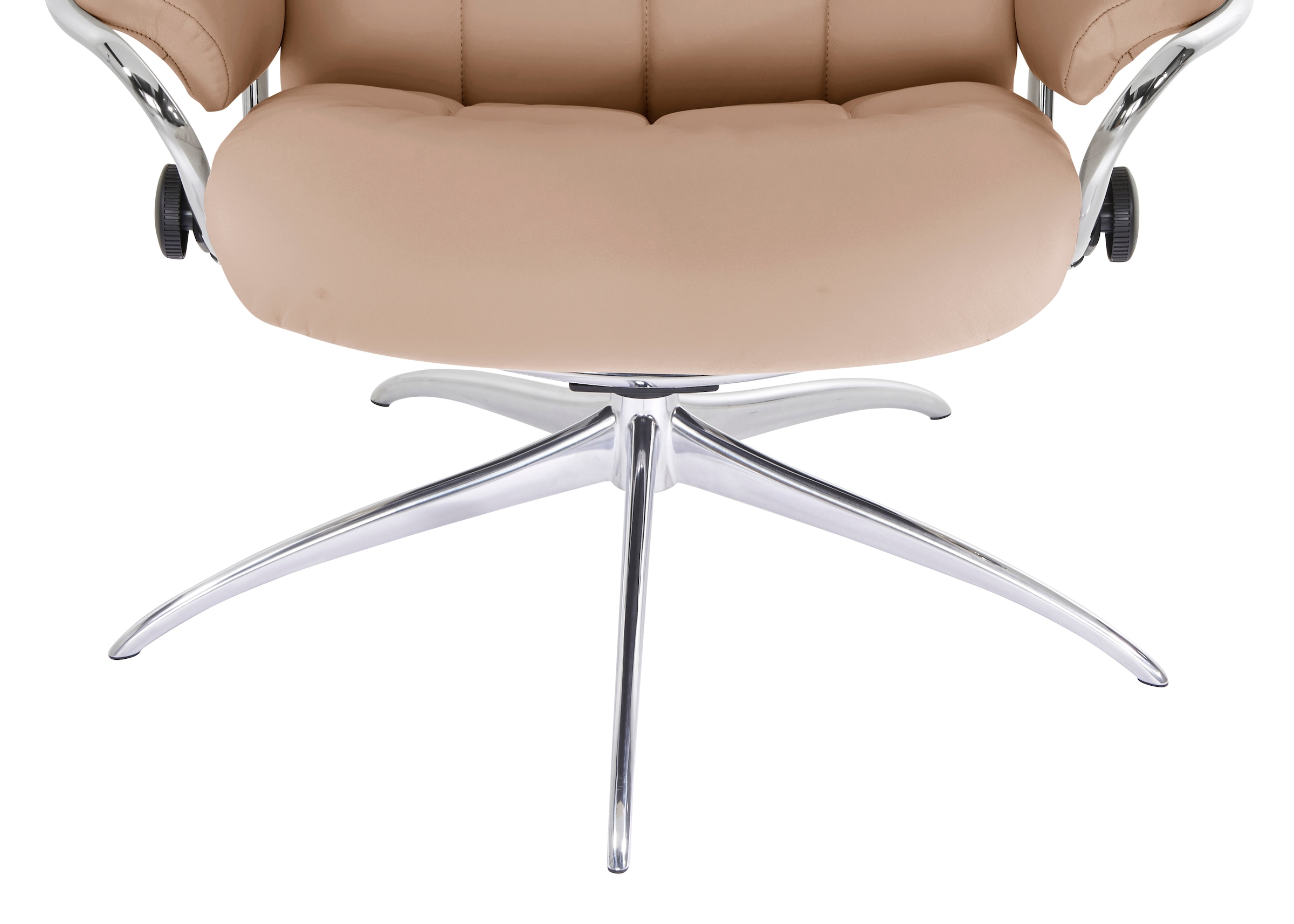 Stressless® Relaxsessel »London«, (Set, Relaxsessel mit Hocker), mit Hocker, High Back, mit Star Base, Gestell Chrom