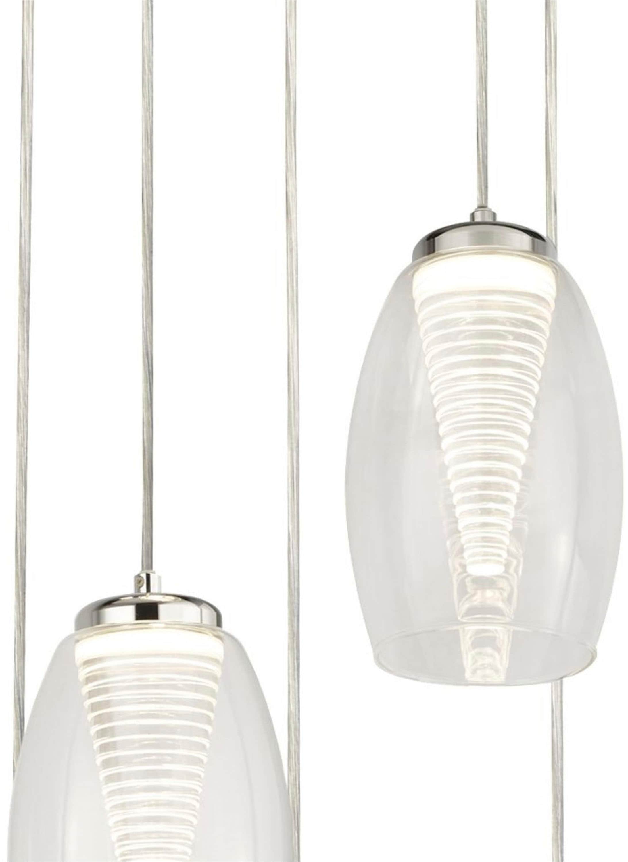 Searchlight LED-Hängeleuchte »Hängeleuchte Cyclone, 5-flammig«, 5 flammig, Leuchtmittel LED-Modul | LED fest integriert, Stalaktit-Optik