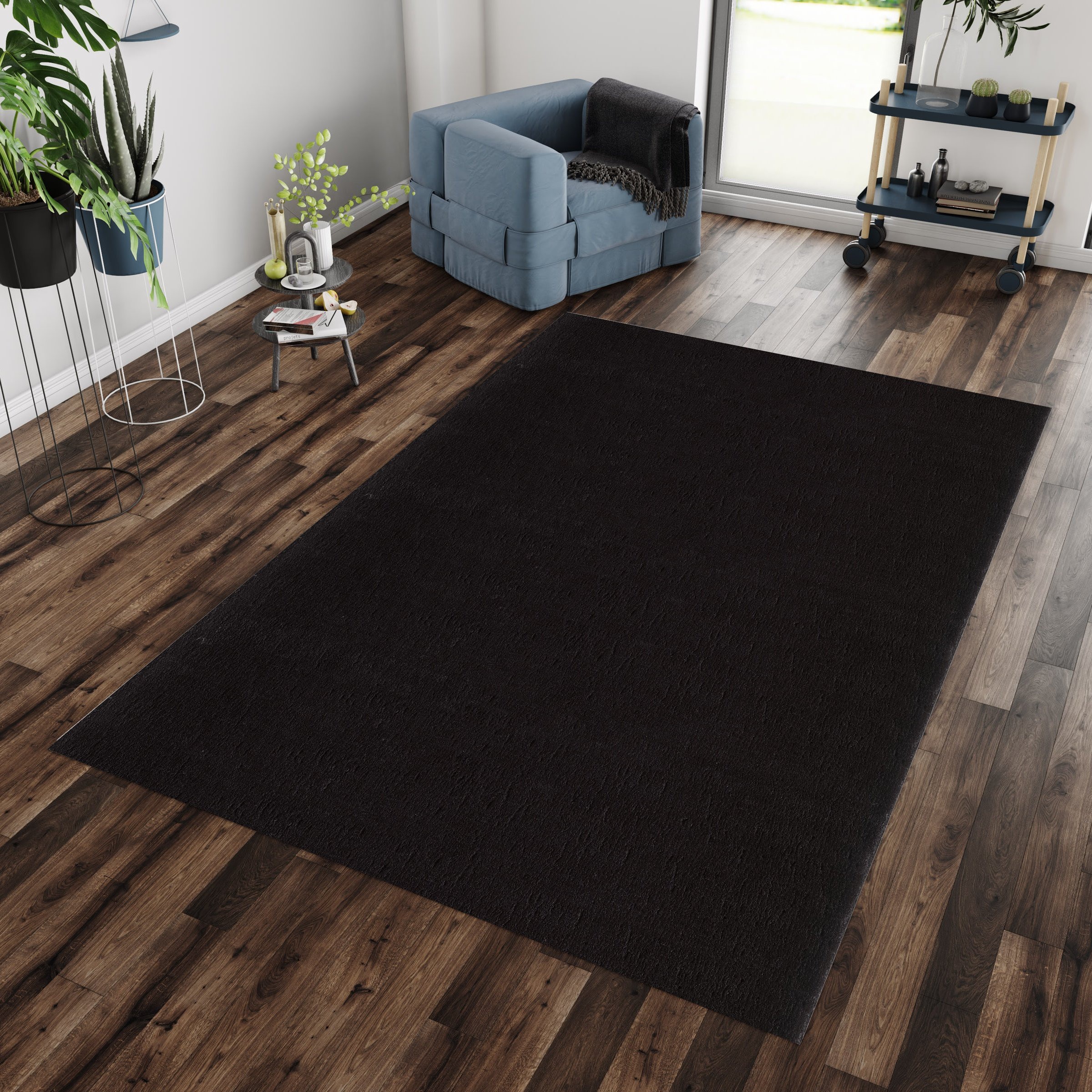 Ayyildiz Teppiche Teppich »CATWALK 2600«, rechteckig, 25 mm Höhe, Besonders weich / Soft Flor / waschbar, Kaninchenfell Haptik