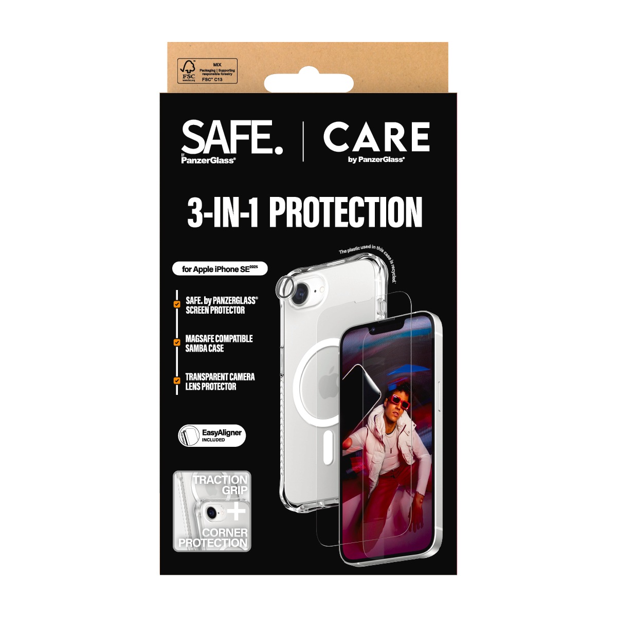 CARE by PanzerGlass Handyhülle »Fashion 3-in-1 Set«, Backcover, Schutzhülle, Handyschutzhülle, Case, Schutzcase, stoßfest