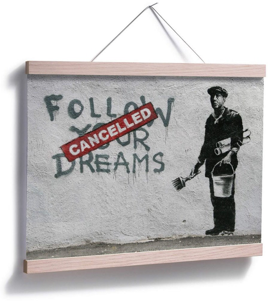 Wall-Art Poster »Graffiti Bilder (1 your Wandposter Poster, | dreams«, Wandbild, BAUR Bild, bestellen Follow Schriftzug, St.)