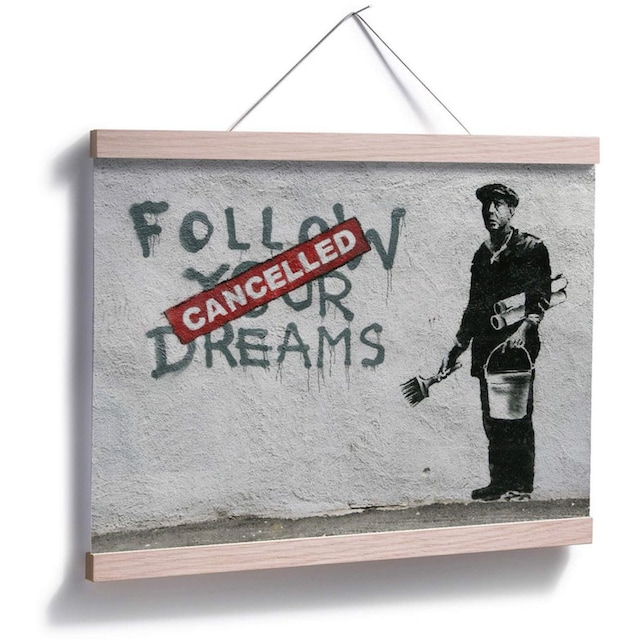 Wall-Art Poster »Graffiti Bilder Follow your dreams«, Schriftzug, (1 St.),  Poster, Wandbild, Bild, Wandposter bestellen | BAUR