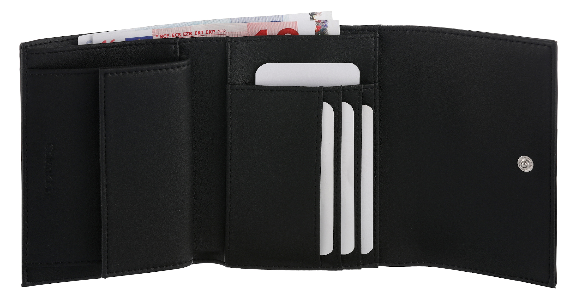 Calvin Klein Geldbörse »CK RE-LOCK MEDIUM TRIFOLD«, Damen Portemonnaie, Geldbeutel mit CK-Logoemblem