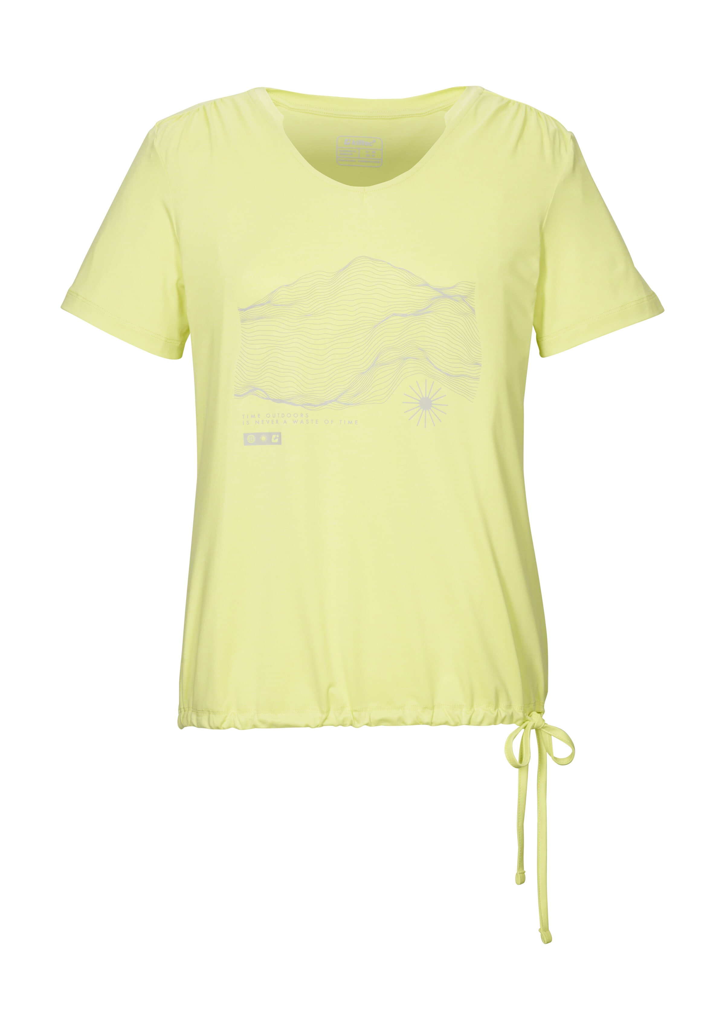 Killtec T-Shirt "KOS 497 WMN TSHRT" Weiches, strapazierfähiges Funktionsshirt mit Kordelzug