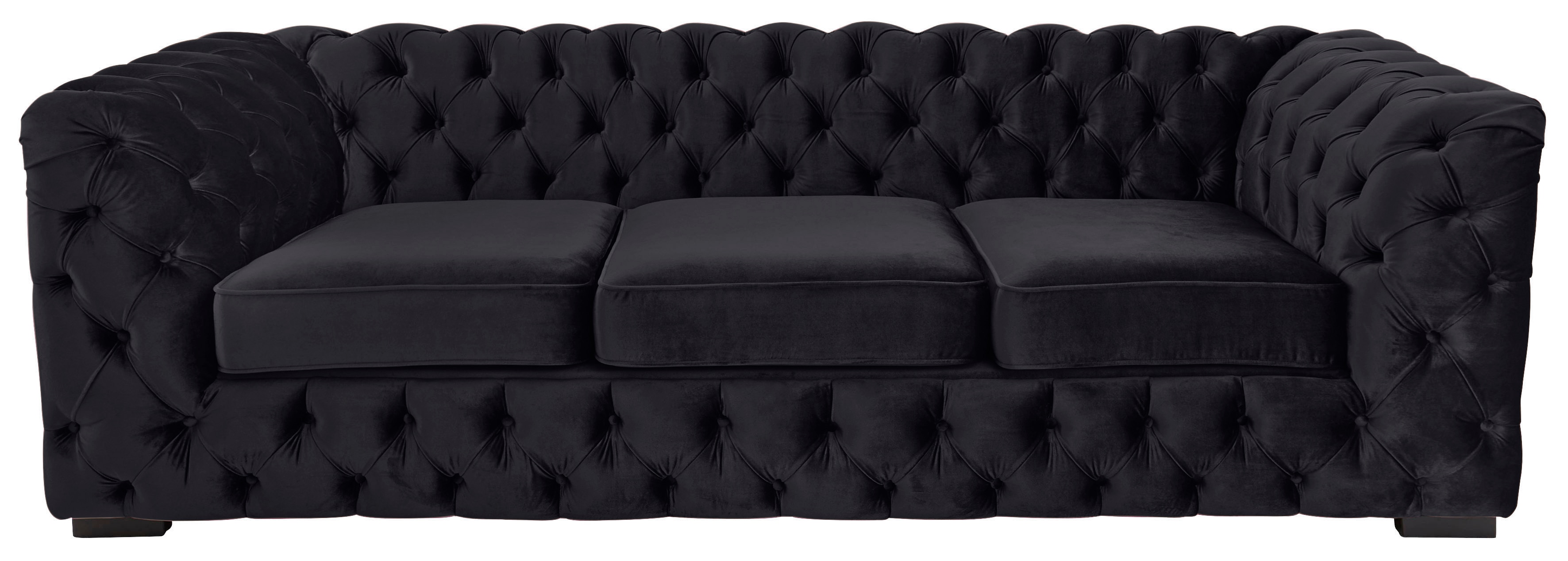 Home affaire Chesterfield-Sofa "Kalina, B: 230cm, handgefertigt, hochwertiger Stoff und Leder" klassische Chesterfield-Knopfheftung, sehr hochwertige Verarbeitung