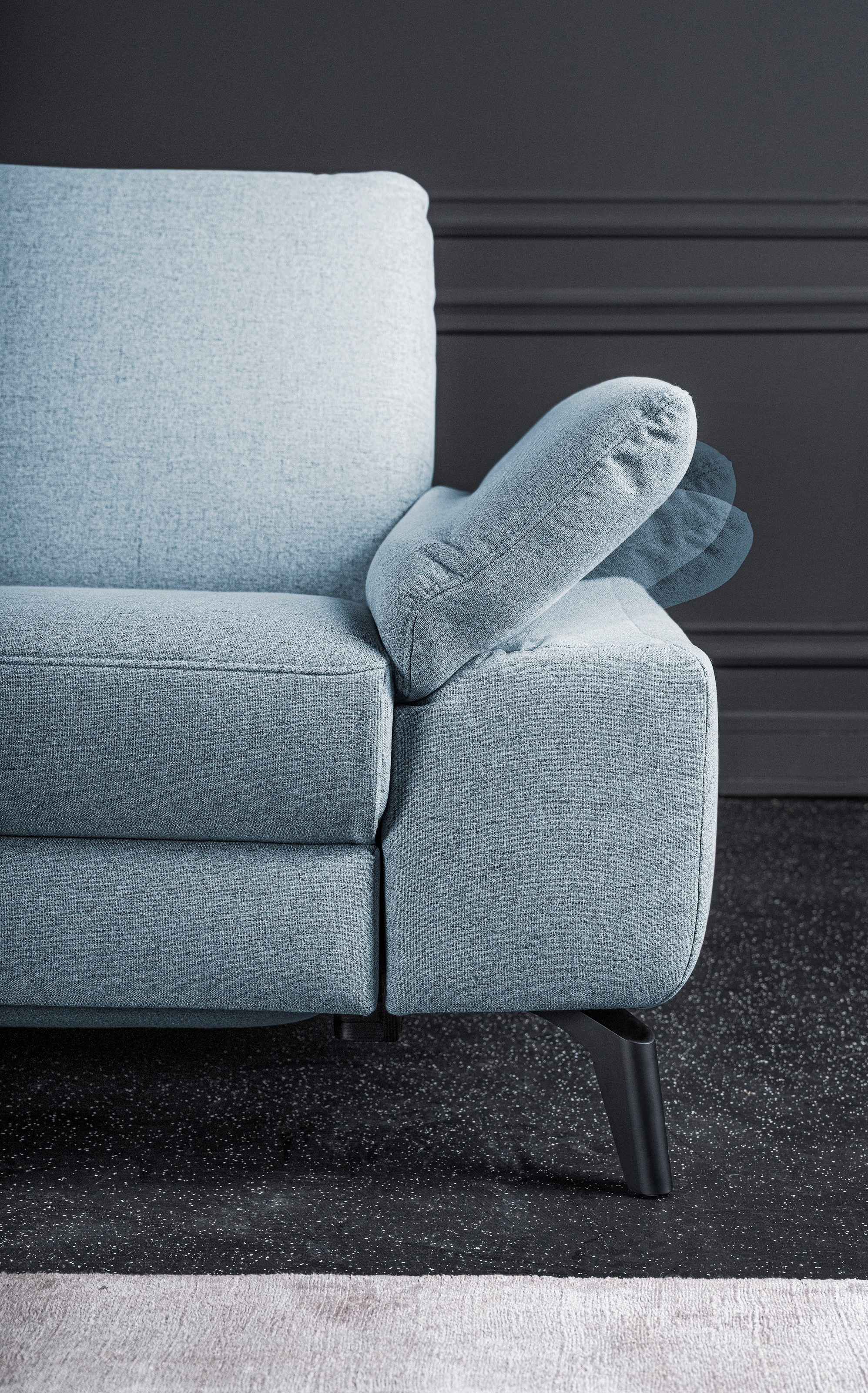 alina Ecksofa, inkl. Kopfstützen, wahlweise mit Relaxfunktion, Breite: 243 cm