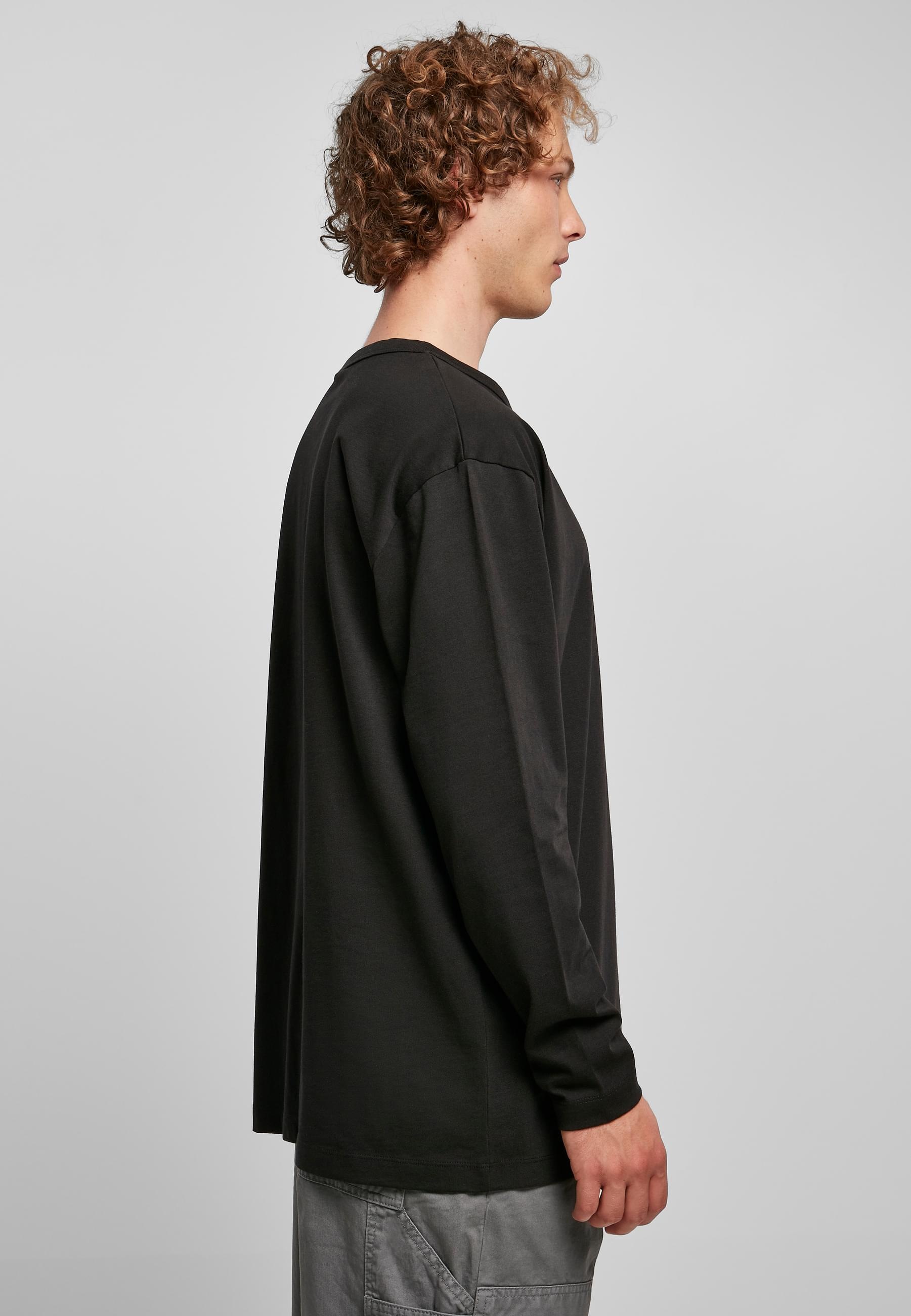 URBAN CLASSICS Longsleeve »Urban Classics Herren Organic Oversized Henley Longsleeve«, (1 tlg.)