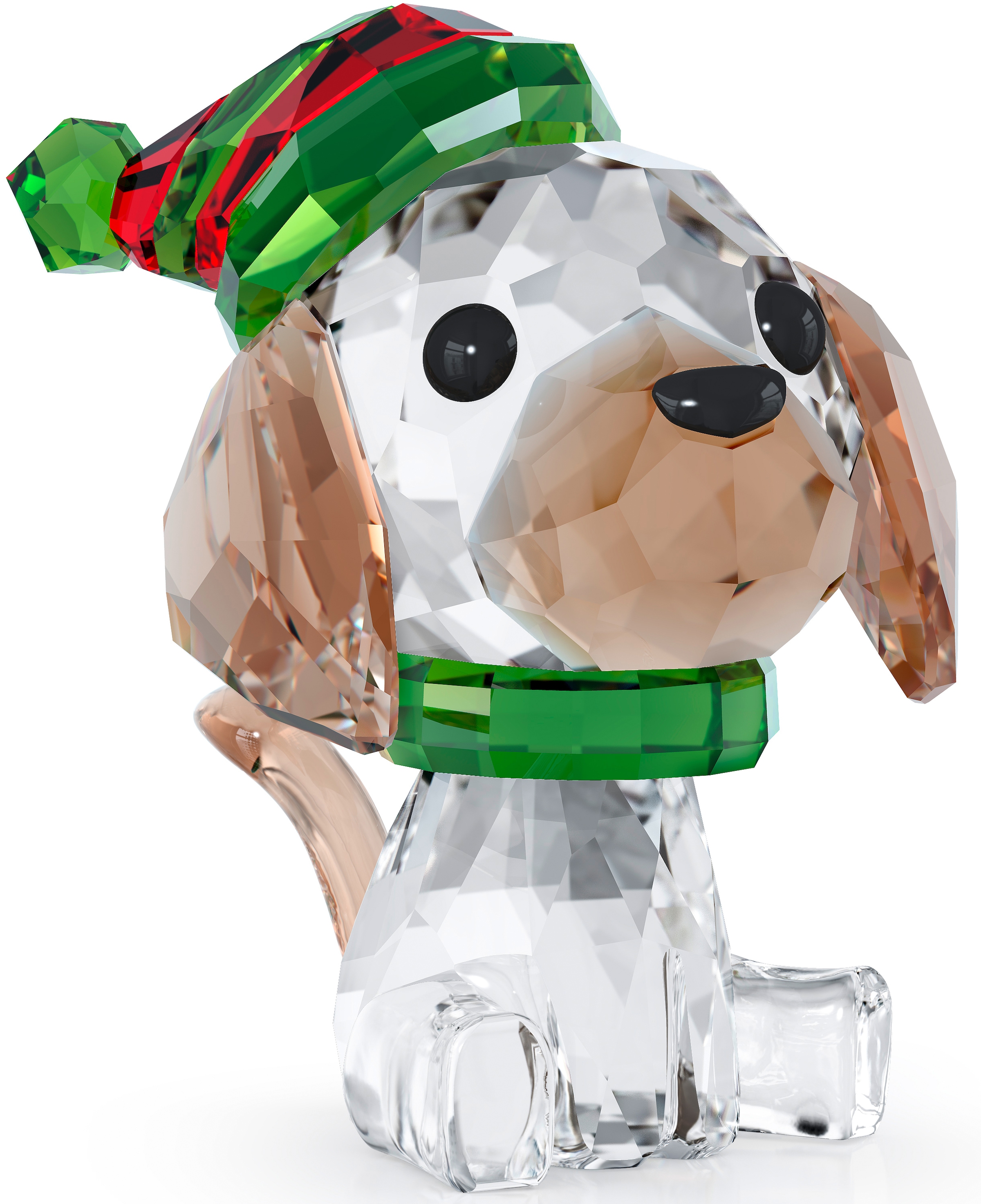 Swarovski Dekofigur »Kristallfigur Hund Holiday Cheers Beagle, 5625856«, Swarovski® Kristall