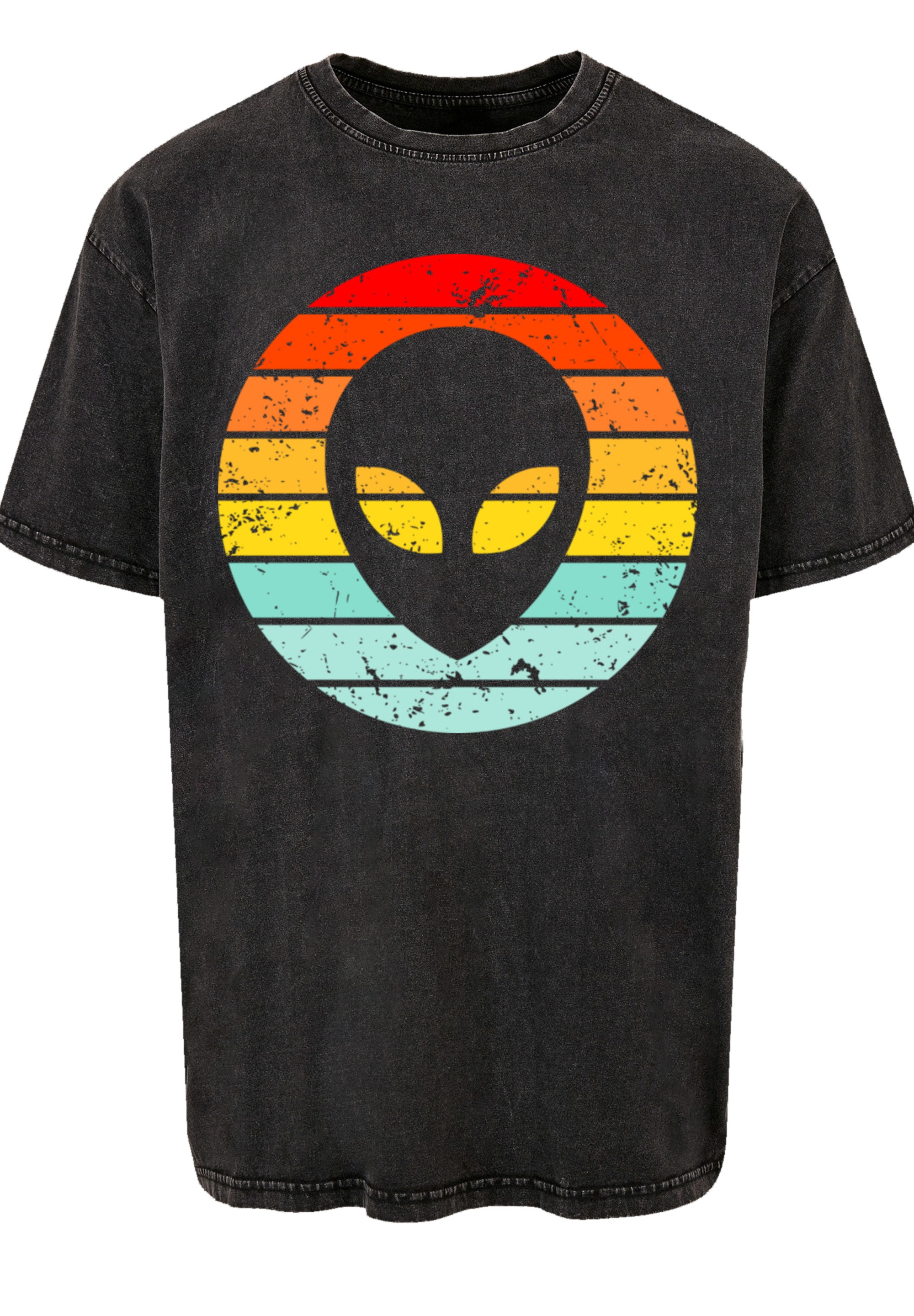 F4NT4STIC T-Shirt »Alien Retro Sonnenuntergang«, Premium Qualität
