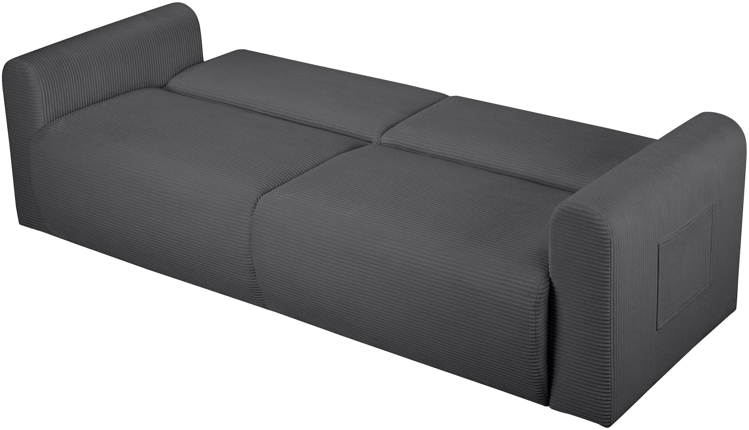 OTTO home 3-Sitzer »JONAA Schlafsofa 225 cm« Liegefläche 105/187 cm, softer Cord-Bezug