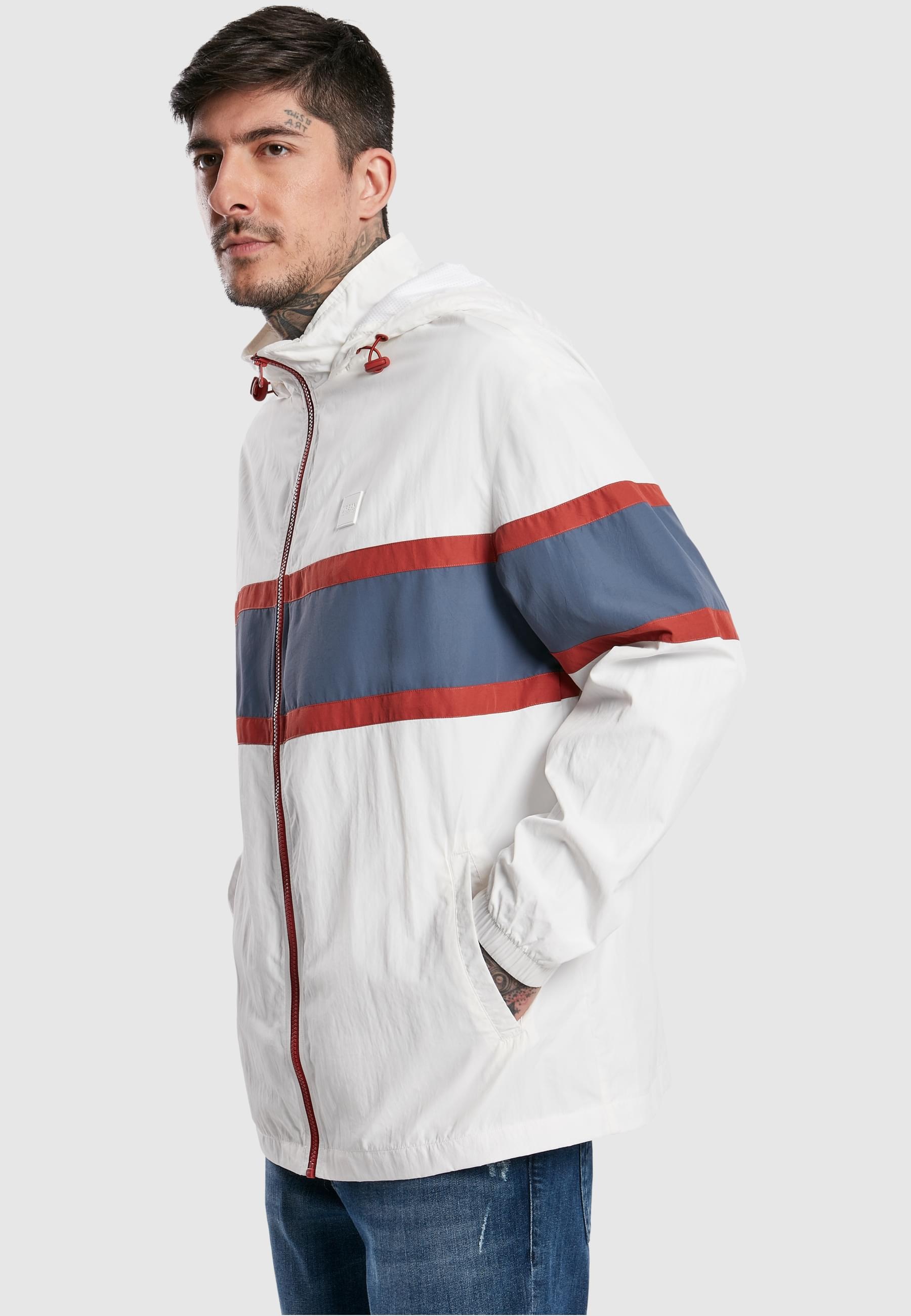URBAN CLASSICS Winterjacke »Urban Classics Herren Crinkle Nylon Anorak«, (1 St.), ohne Kapuze