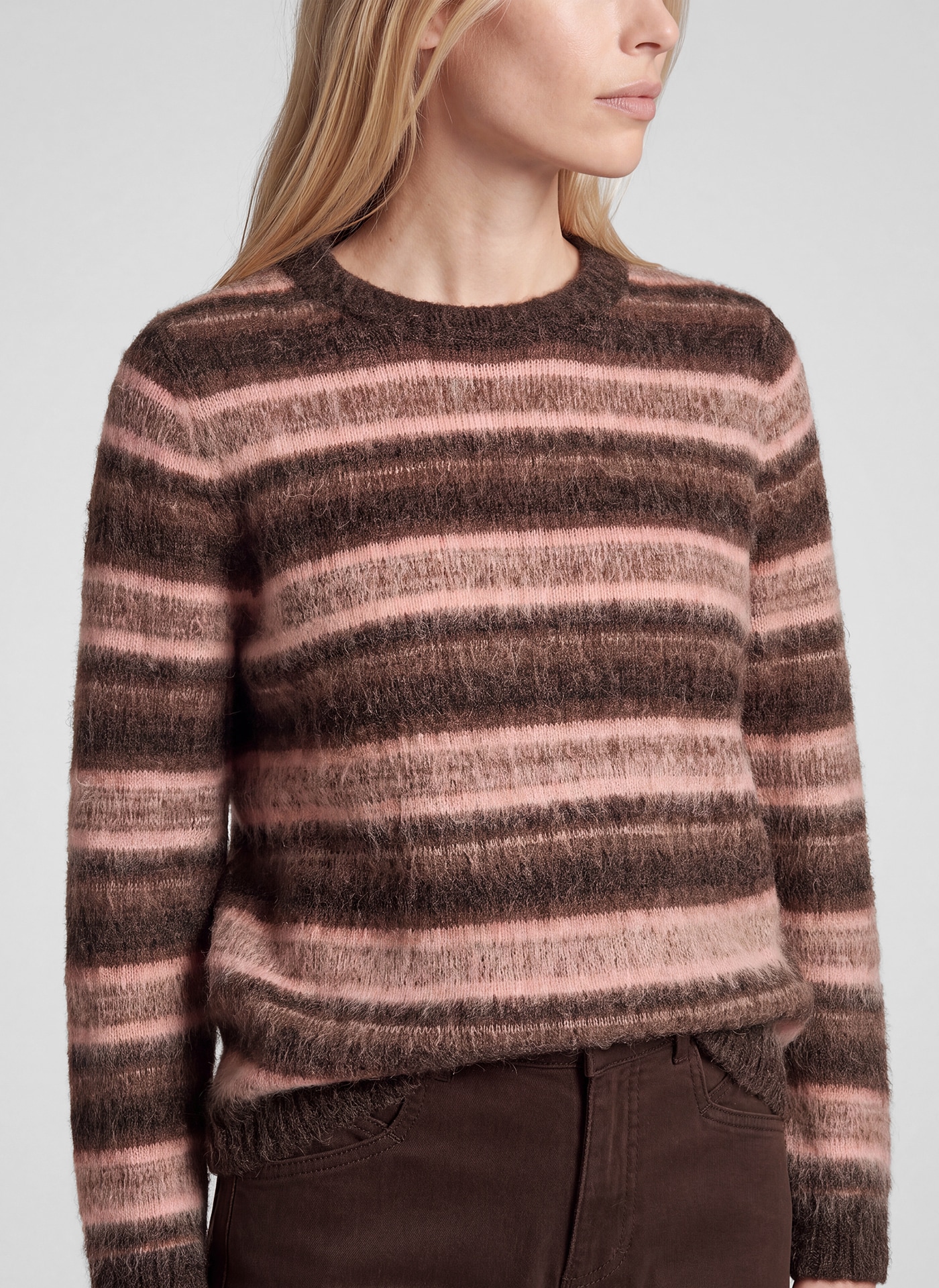 Rabe Wollpullover Langarm im Streifenlook / mit Wolle
