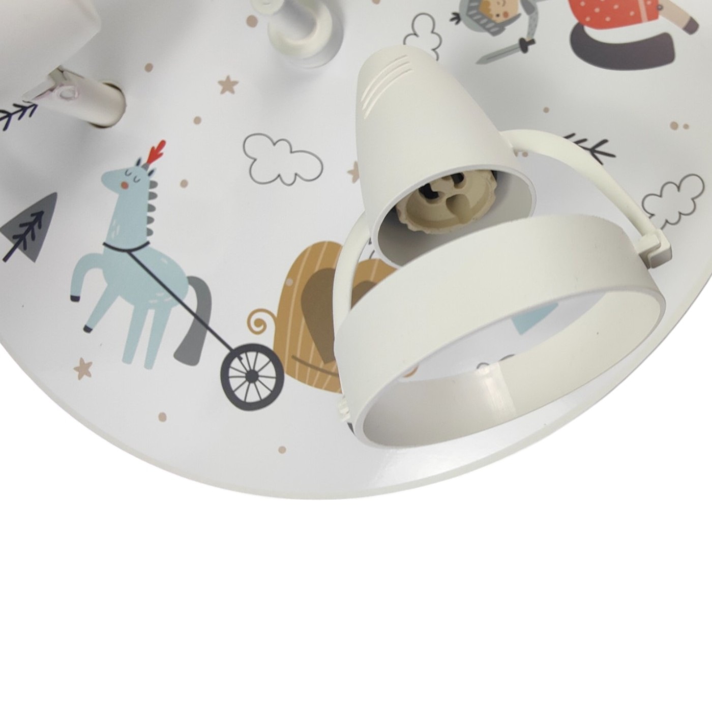 niermann Deckenleuchte »Kinderlampe mit Motiv "Ritter Theo", Strahler für Kinderzimmer« GU10 1 Stk. 3 schwenk- und drehbare Strahler, Made in Germany