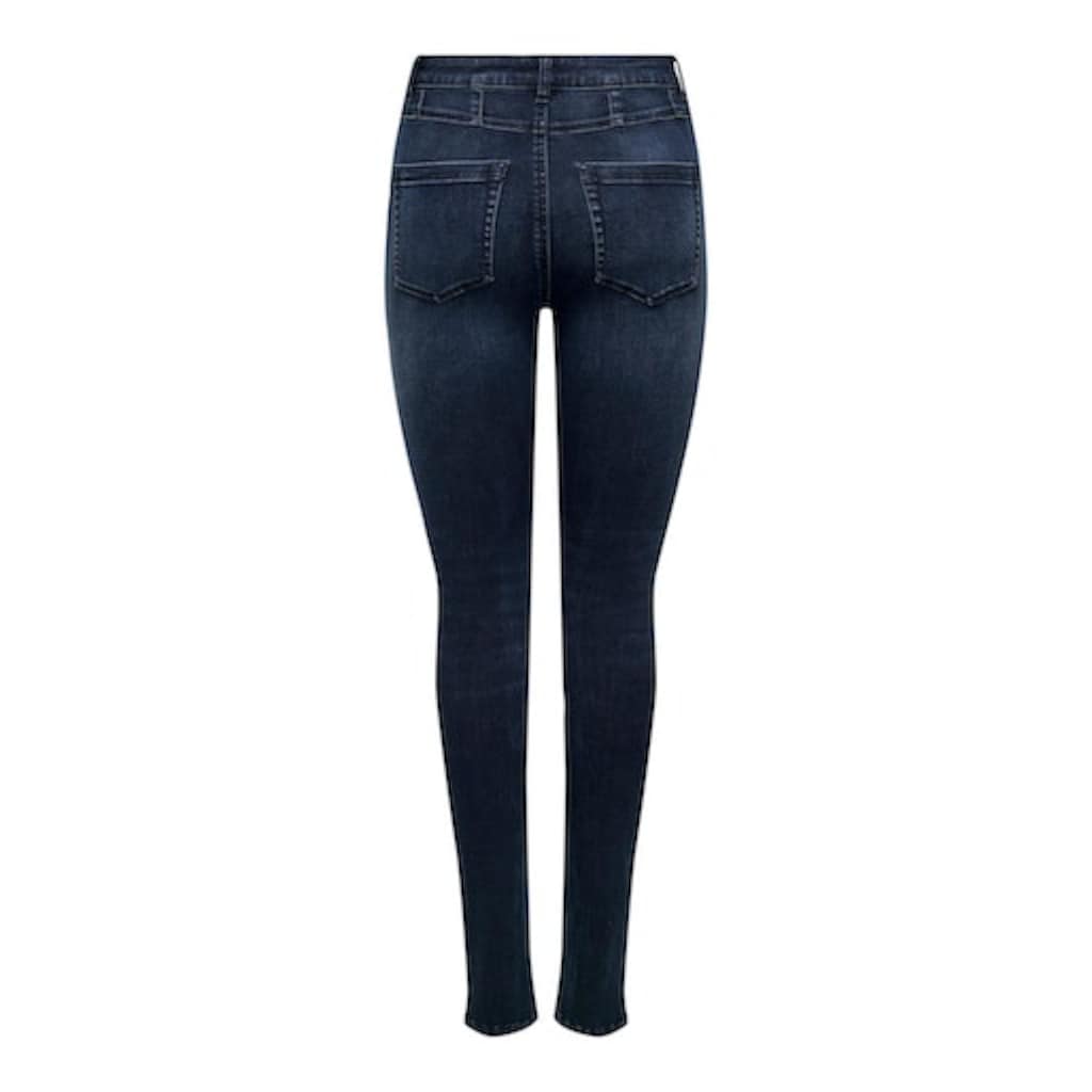 ONLY Skinny-fit-Jeans »ONLWAUW HW DOU BUT CUT SKINNY DNM EXT«