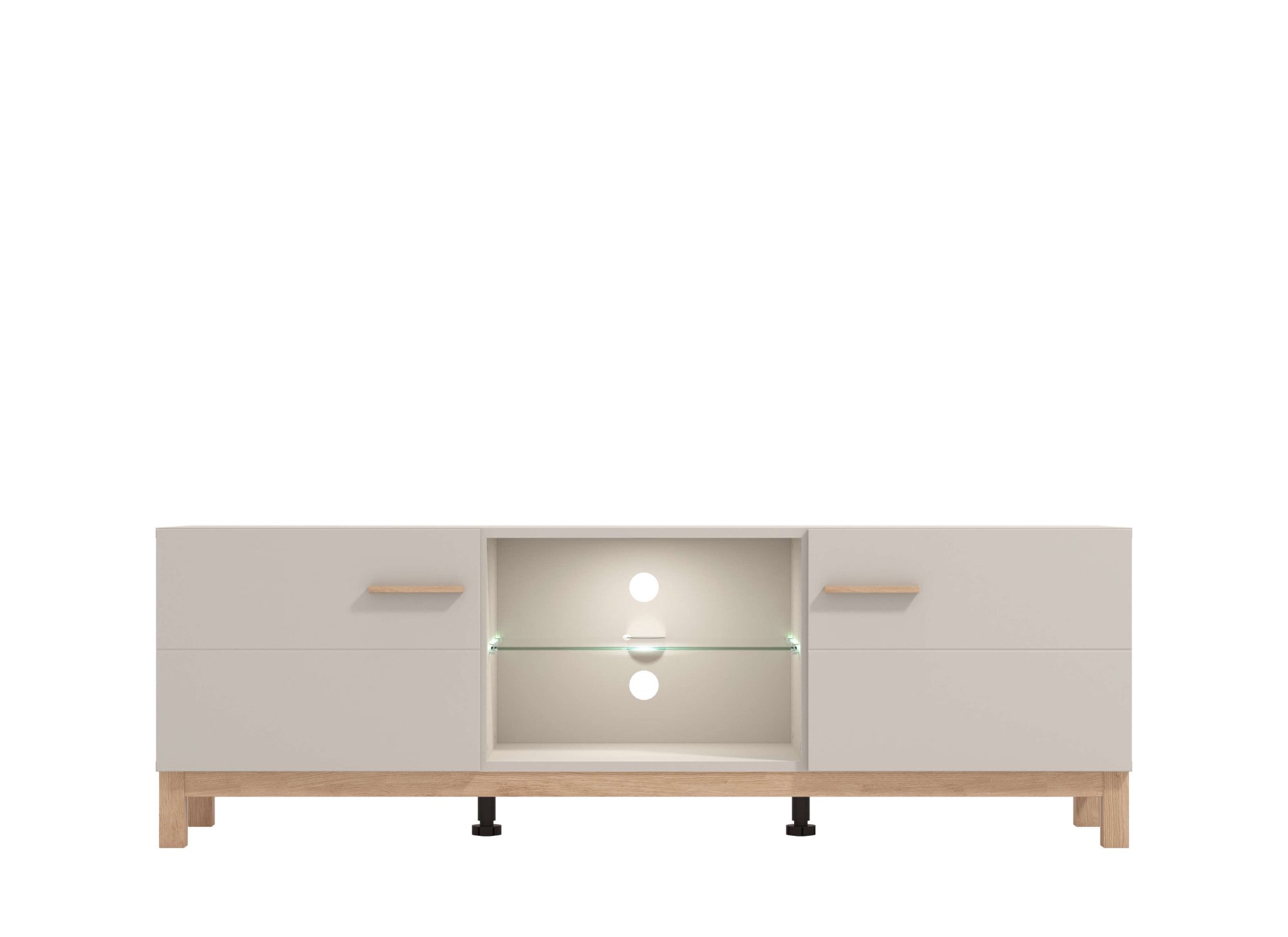 Home affaire TV-Bank »Essex, TV-Board, TV-Kommode, TV-Schrank, TV-Unterschrank, TV-Möbel« Elegantes Lowboard (154 cm) in Kaschmir mit viel Stauraum