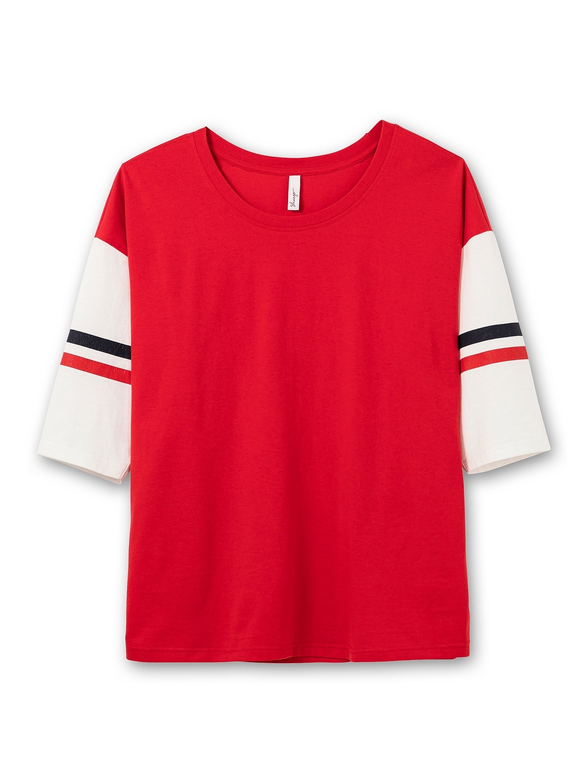 Sheego 3/4-Arm-Shirt »Große Größen«, im College-Stil kaufen BAUR | für
