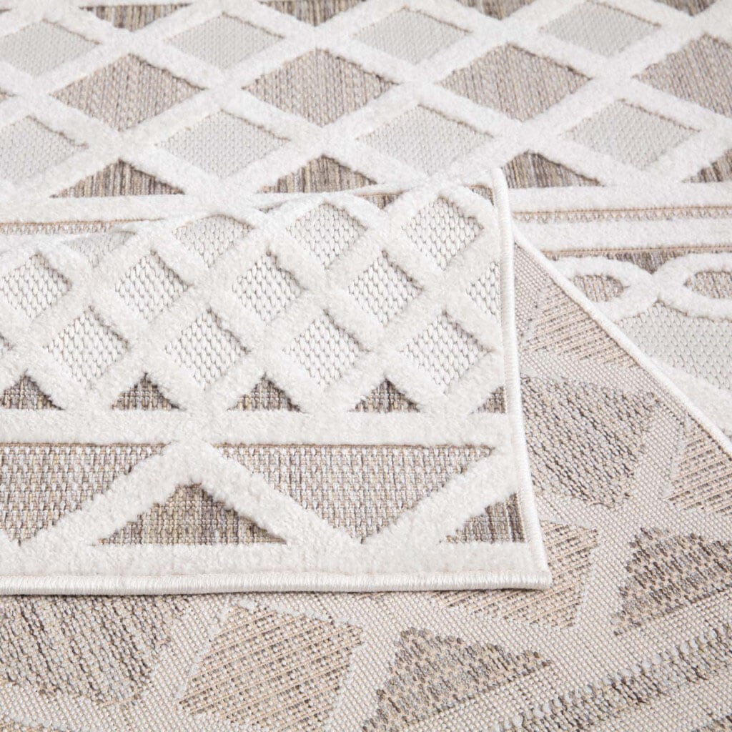 Carpet City Teppich »In-& Outdoorteppich Santorini 435, 3D-Effekt, Boho-Look«, rechteckig, 5 mm Höhe, Wetterfest & UV-beständig für Terrasse, Balkon, Küche, Flur