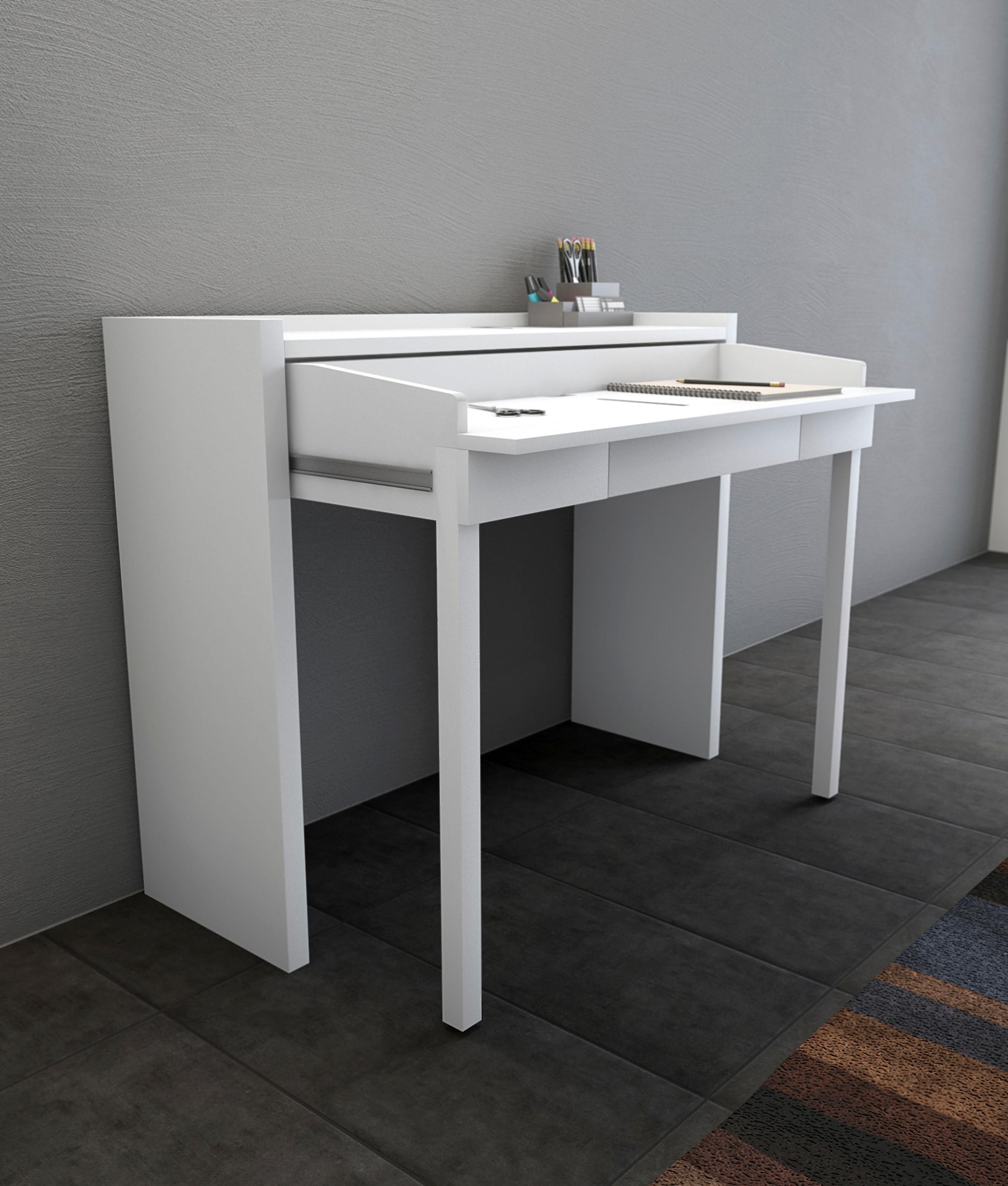 Woodman Konsolentisch "Jens, Tisch, Konsole" mit Schreibtisch Funktion, im extravaganten Design, FSC-zertifiziert