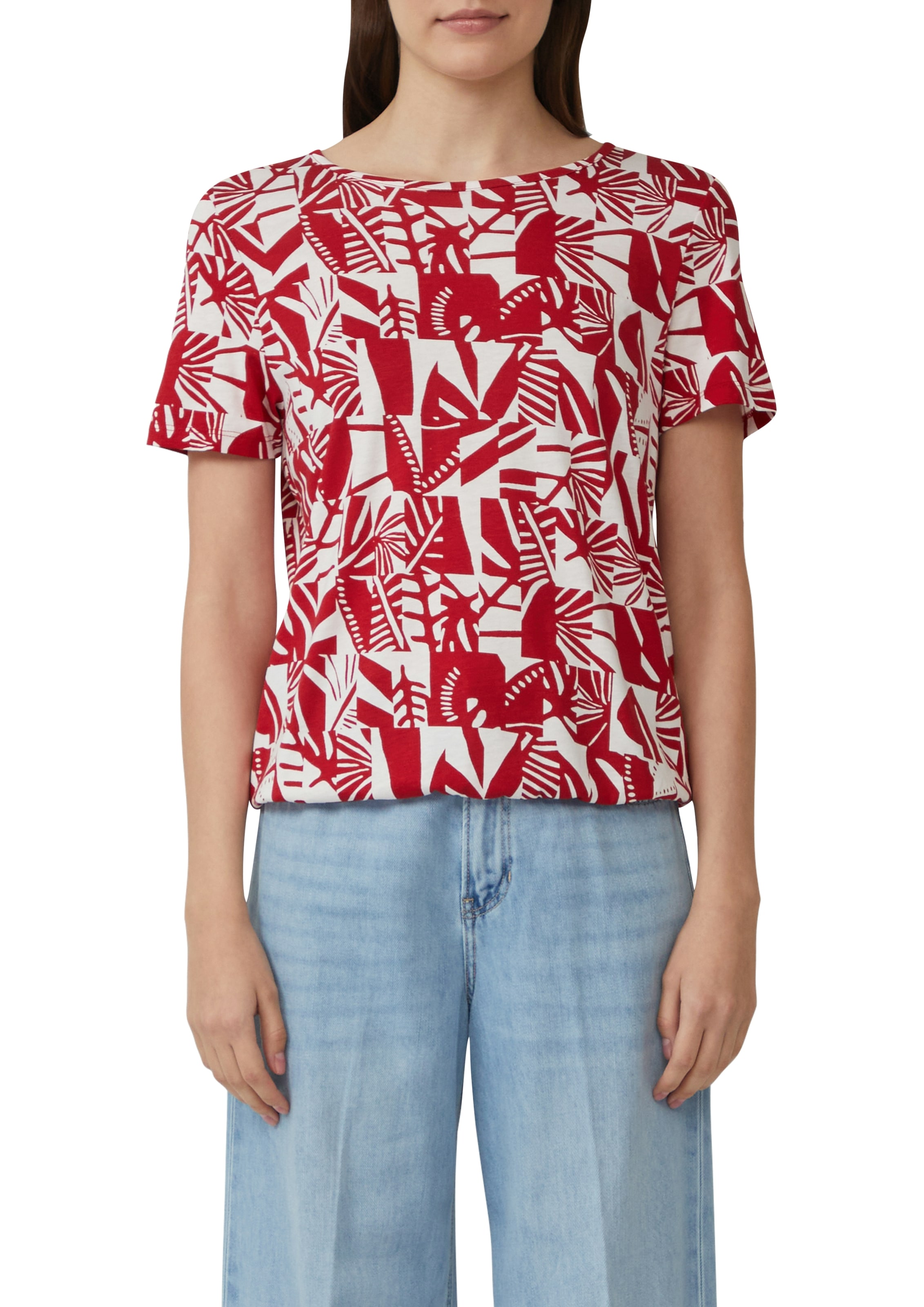 s.Oliver Print-Shirt, im O-Shape mit Cut-out günstig online kaufen