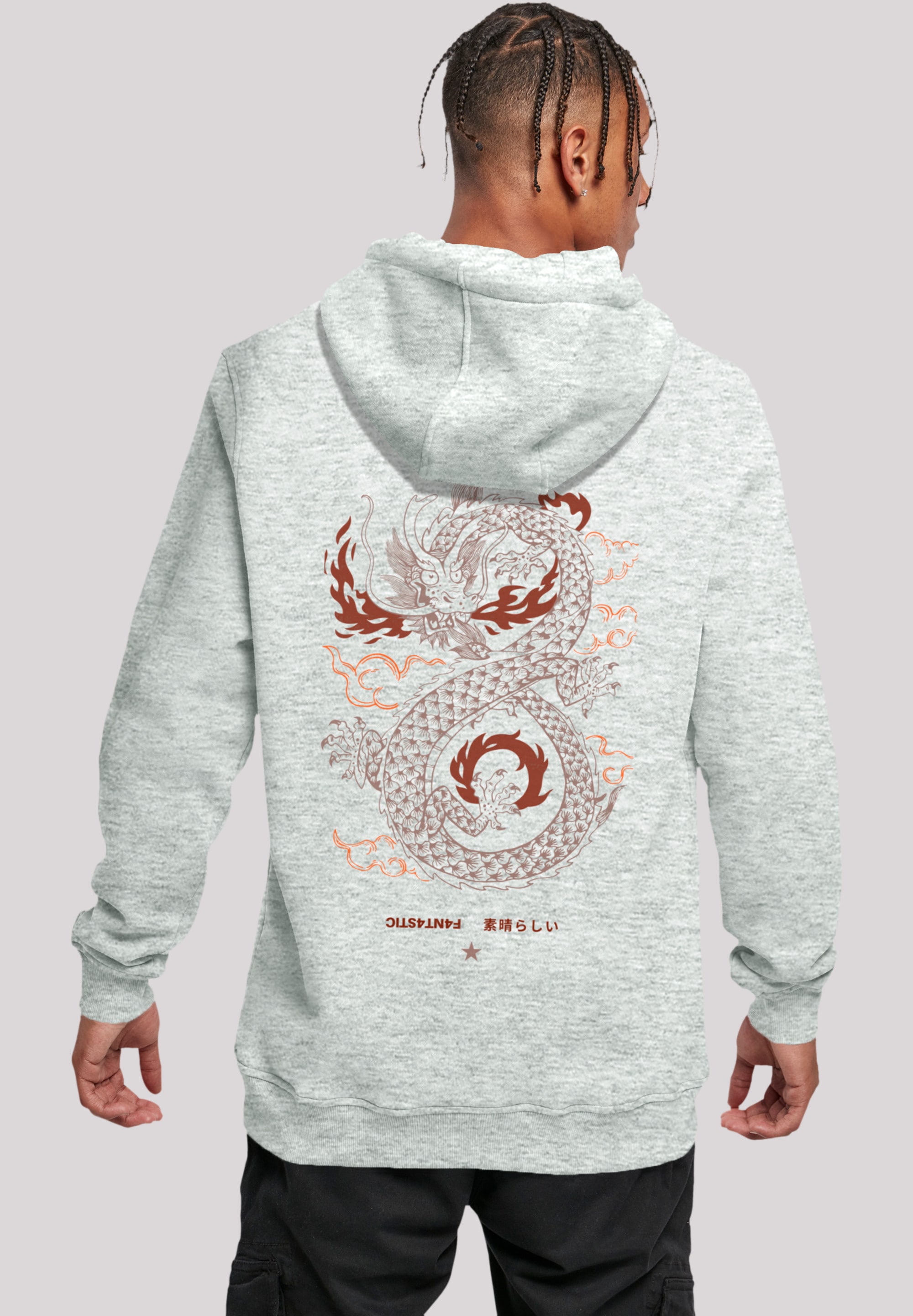 F4NT4STIC Kapuzenpullover »Dragon fire«, Print