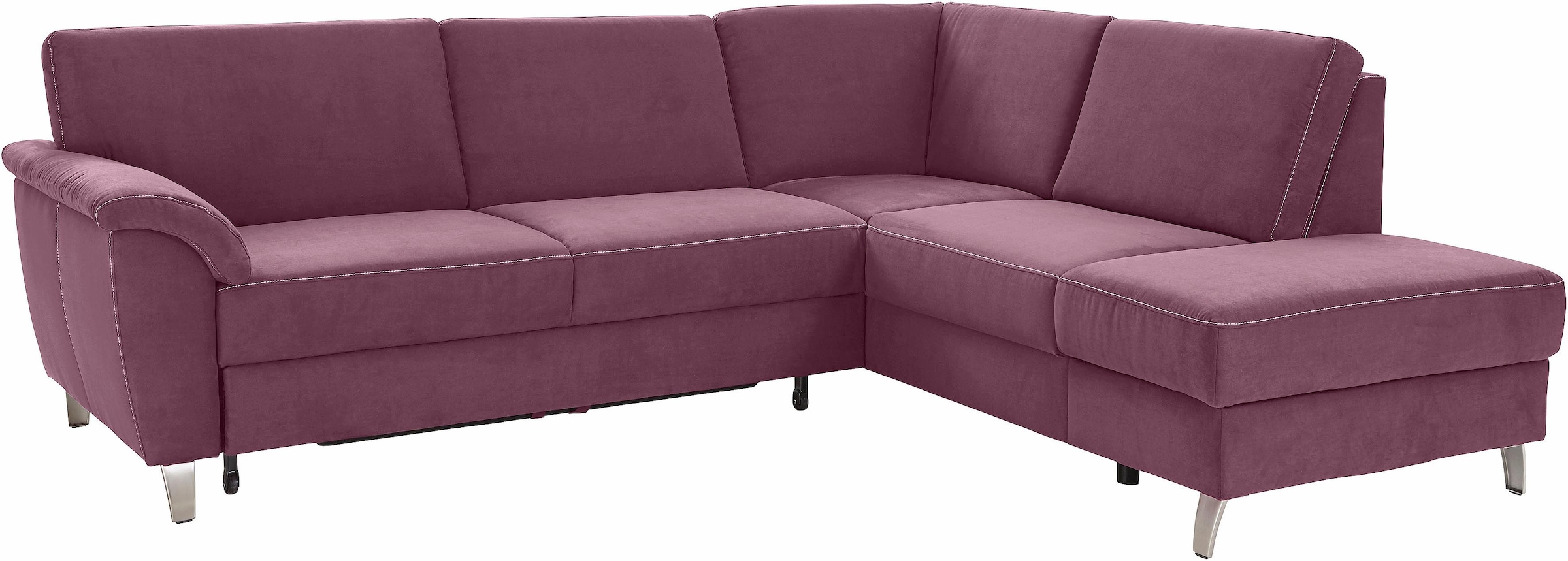 sit&more Ecksofa »Texel L-Form«, mit Federkern, wahlweise mit Bettfunktion und Bettkasten
