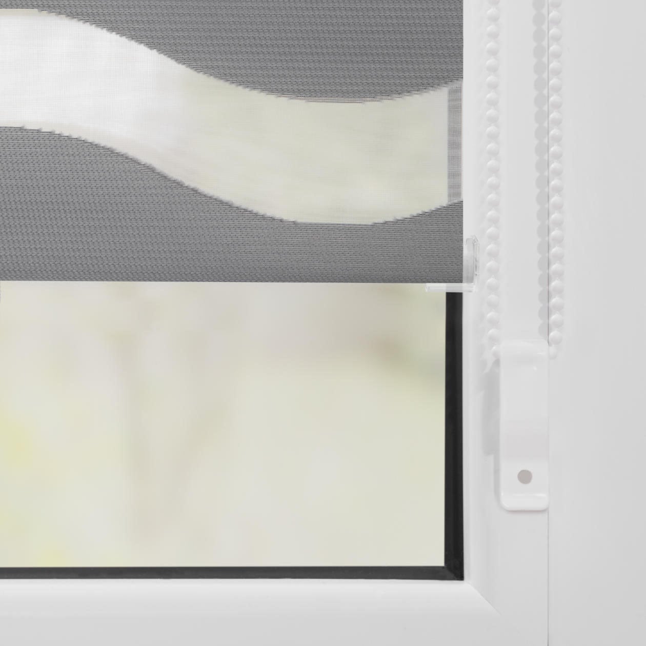 LICHTBLICK ORIGINAL Doppelrollo »Duo Rollo Klemmfix Welle«, Lichtschutz, ohne Bohren, im Fixmaß