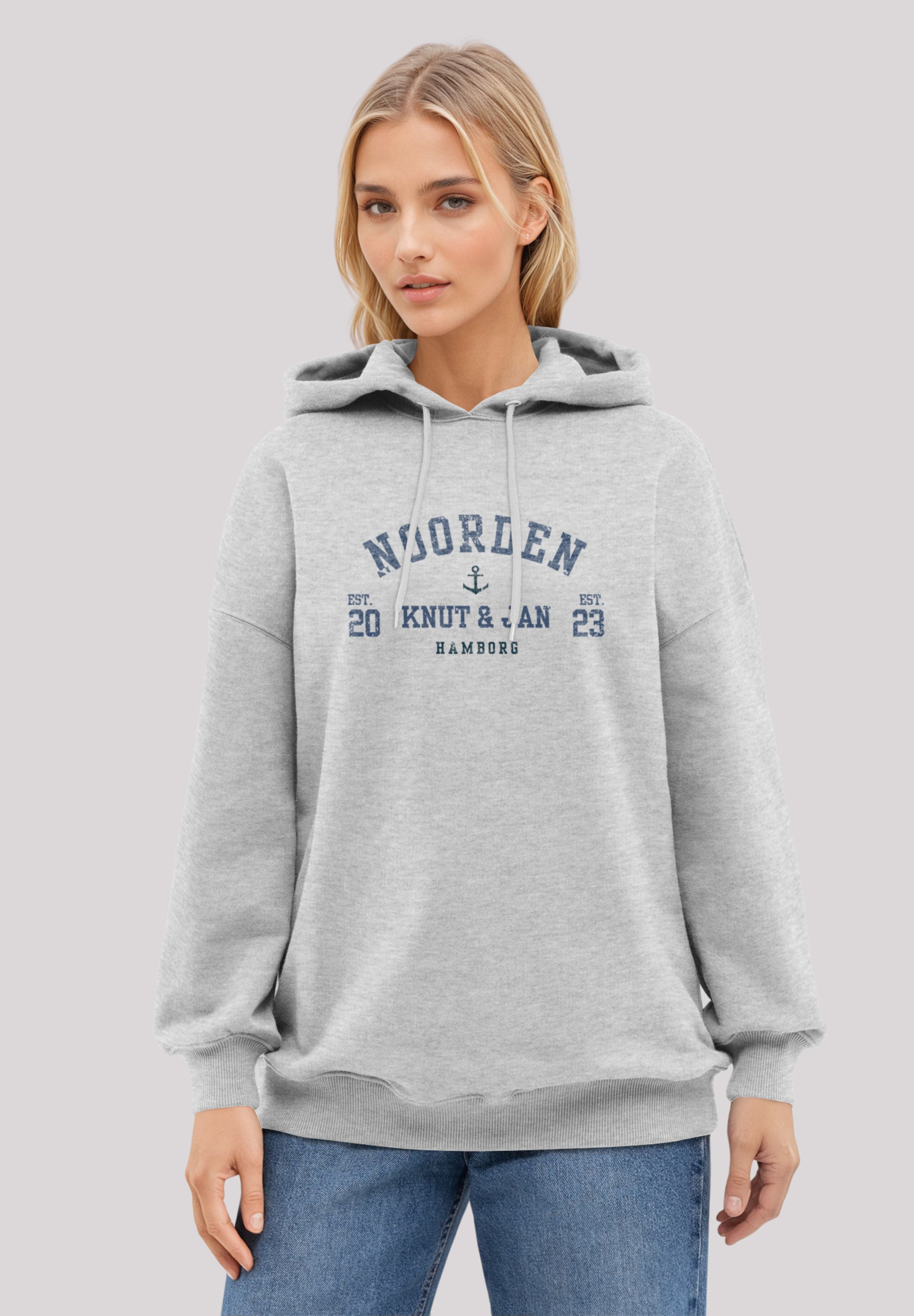 F4NT4STIC Kapuzenpullover "Oversized Shirt Knut & Jan Noorden Collegiate", günstig online kaufen