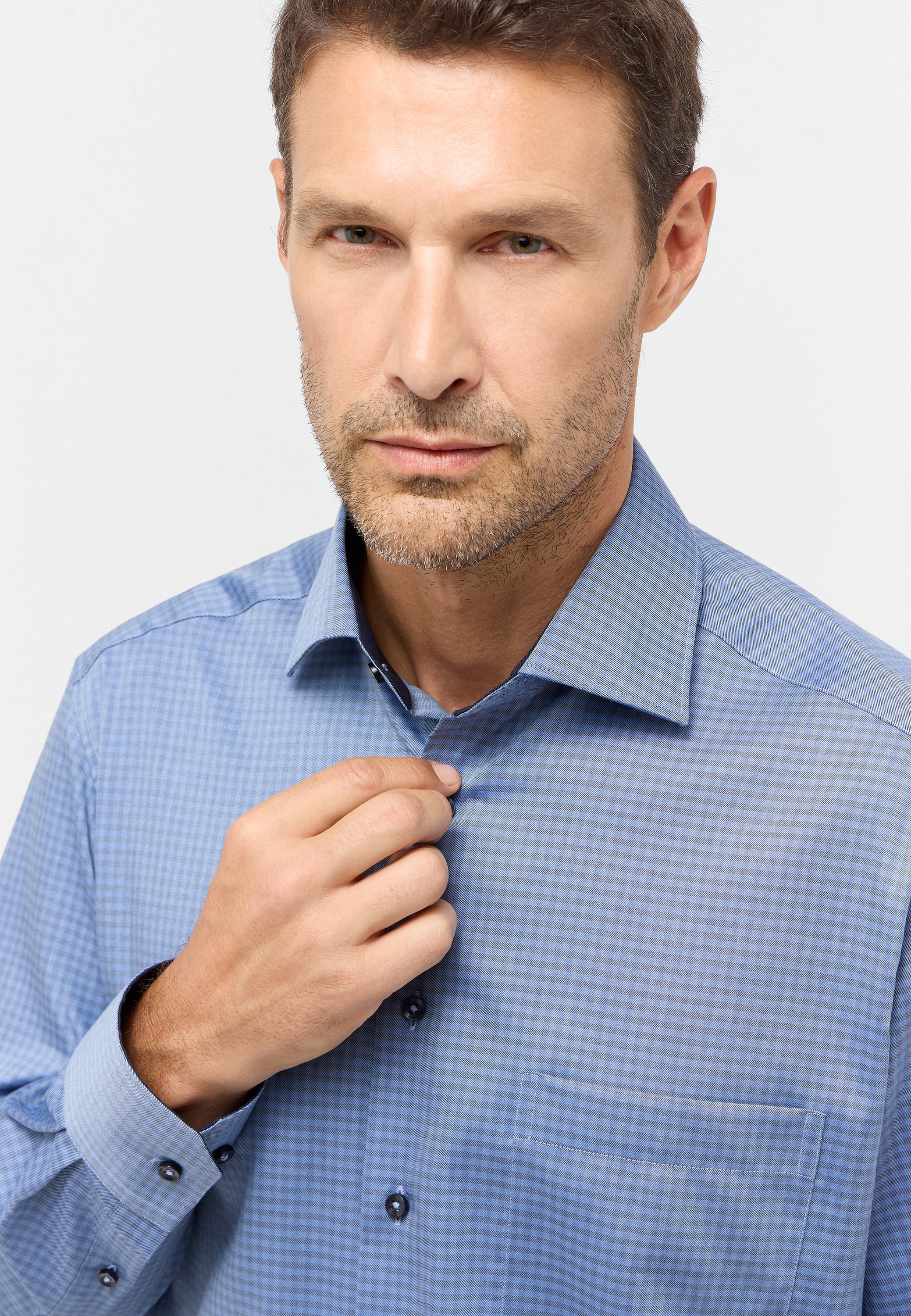 Thumbnail - Eterna Langarmhemd "COMFORT FIT" NON IRON (bügelfrei)