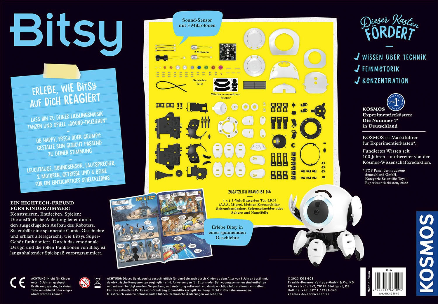 Kosmos Experimentierkasten »Bitsy - Dein cleverer Robo-Freund«