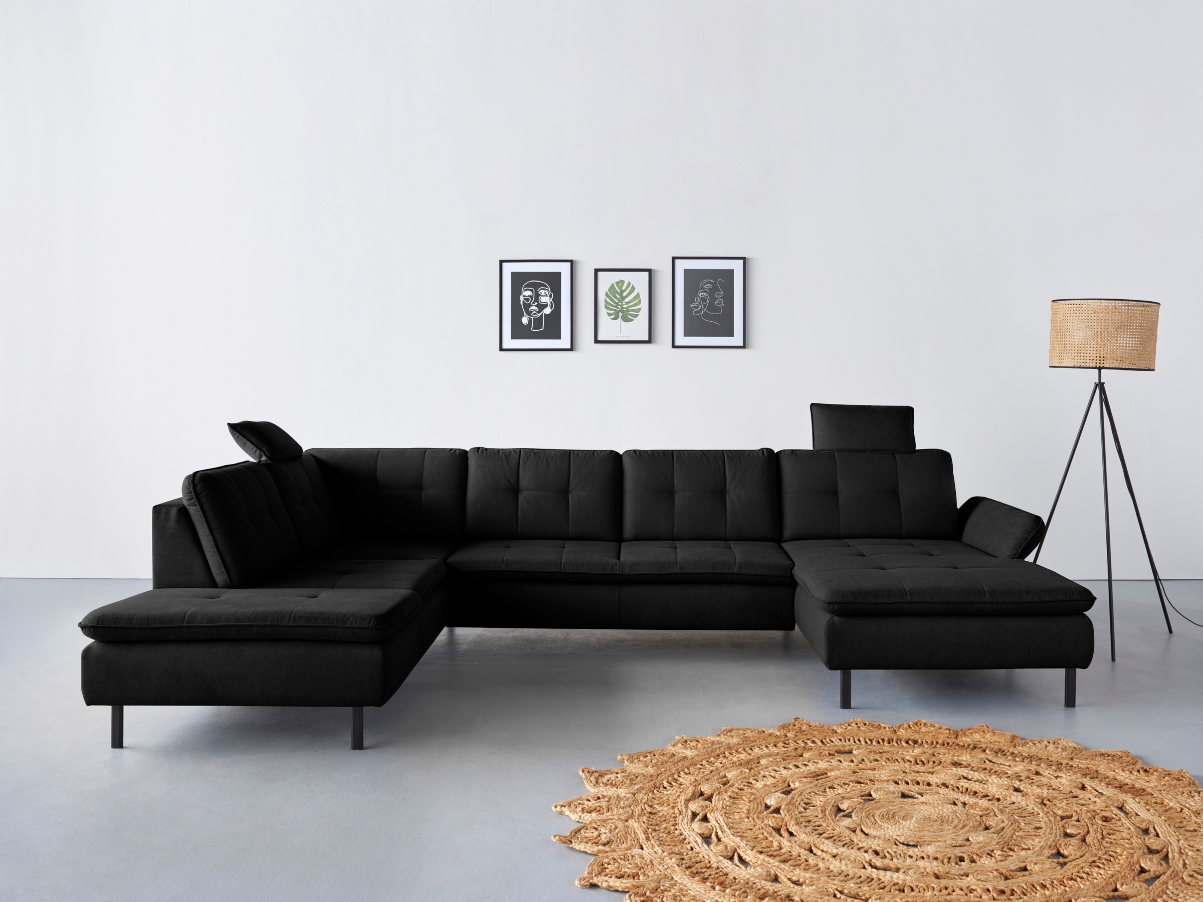 INOSIGN Wohnlandschaft "Birkholm U-Form" Armlehnverstellung, auch in Easy C günstig online kaufen