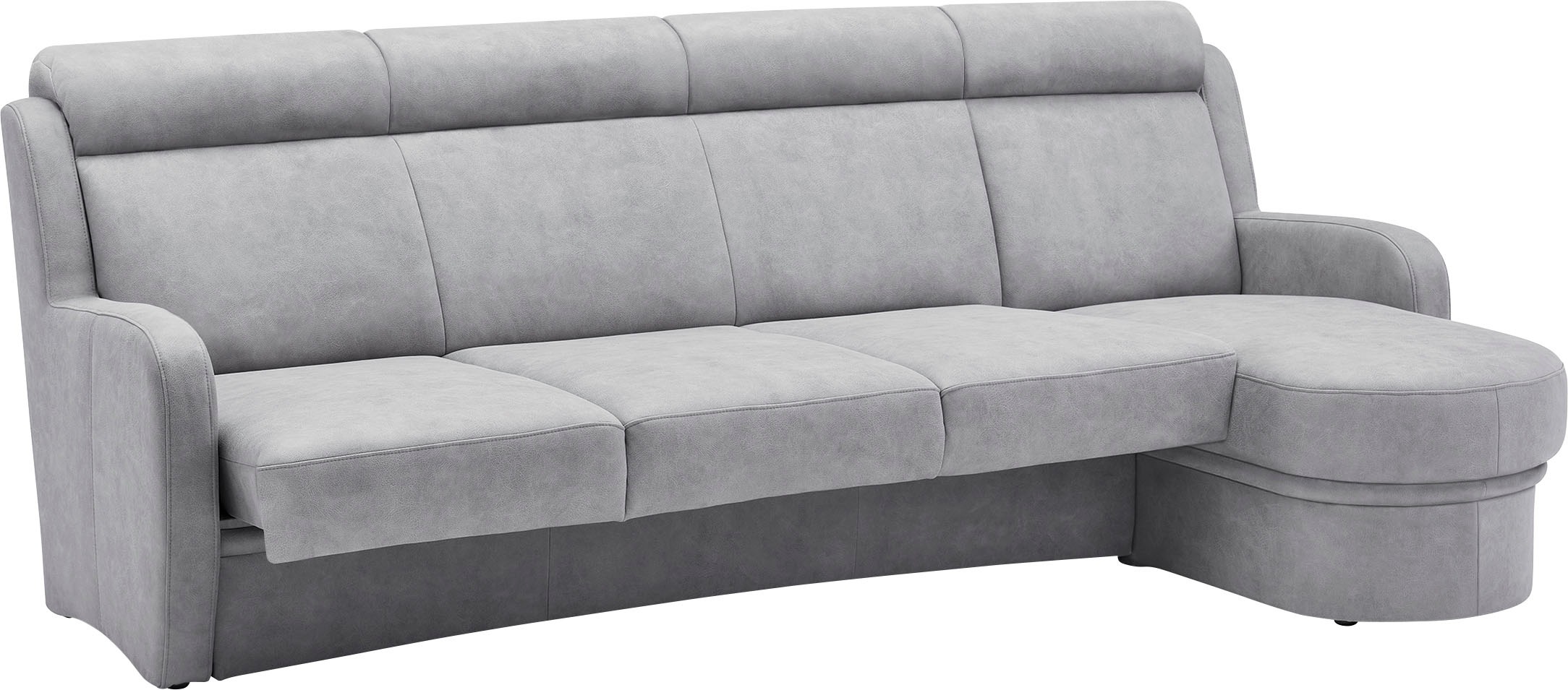 VILLA BECK Ecksofa »Varese L-Form«, (2 St.), Kopfteilverstellung, wahlweise mit Sitzvorzug, in Sitzhöhe 46 cm