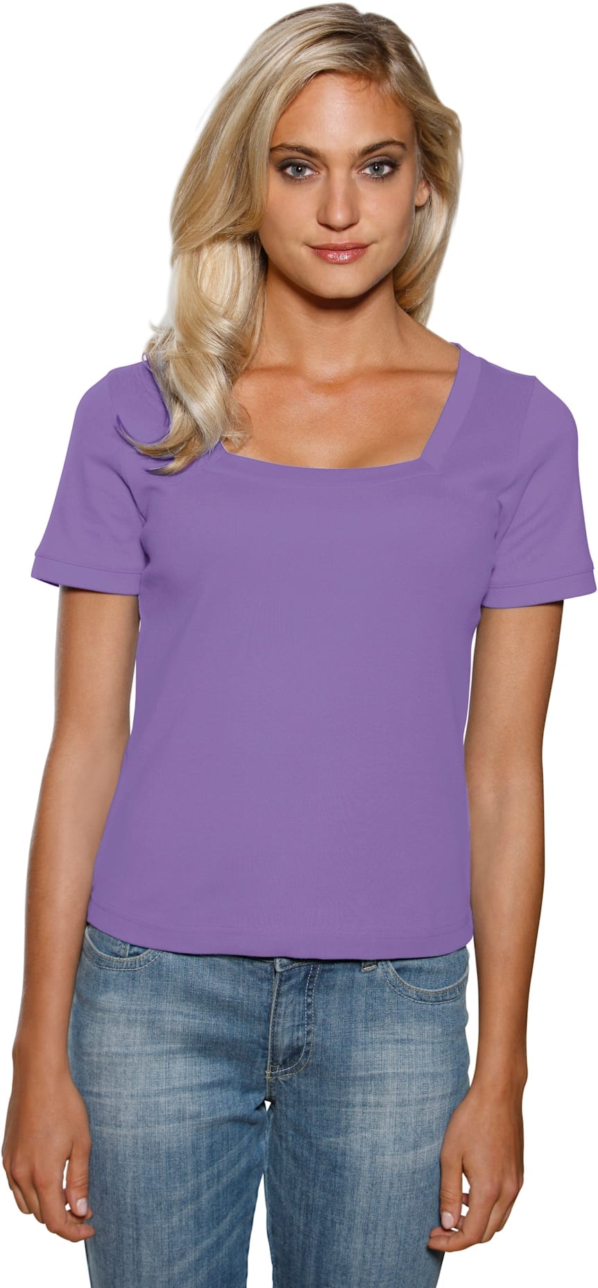 heine Kurzarmshirt "Carré-Shirt" 1 Stk. tlg. günstig online kaufen