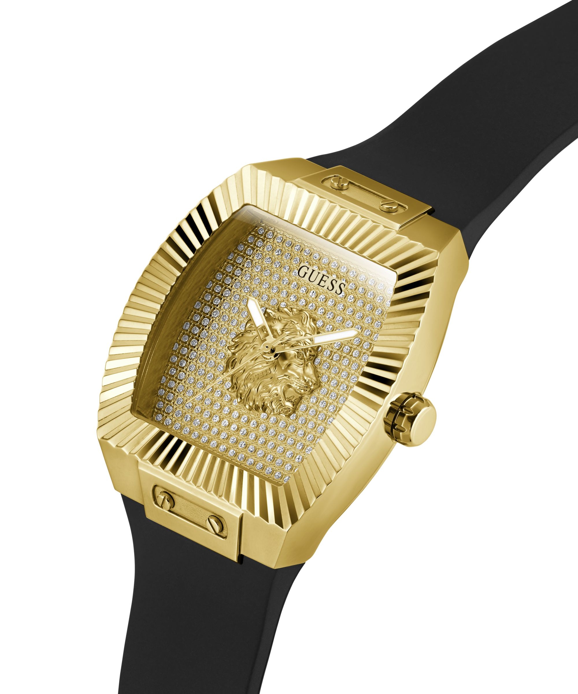 Guess Quarzuhr »PHOENIX« Armbanduhr, Herrenuhr, Silikonarmband, analog