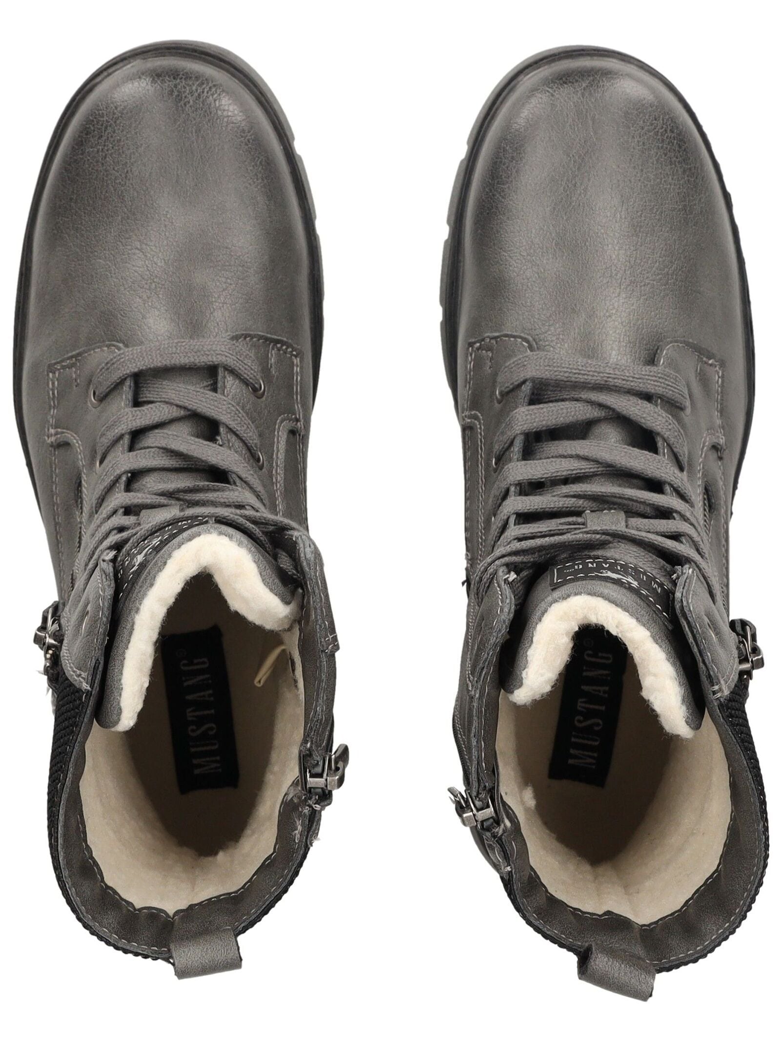 Mustang Shoes Schnürstiefelette »Mustang Shoes Stiefelette Lederimitat«