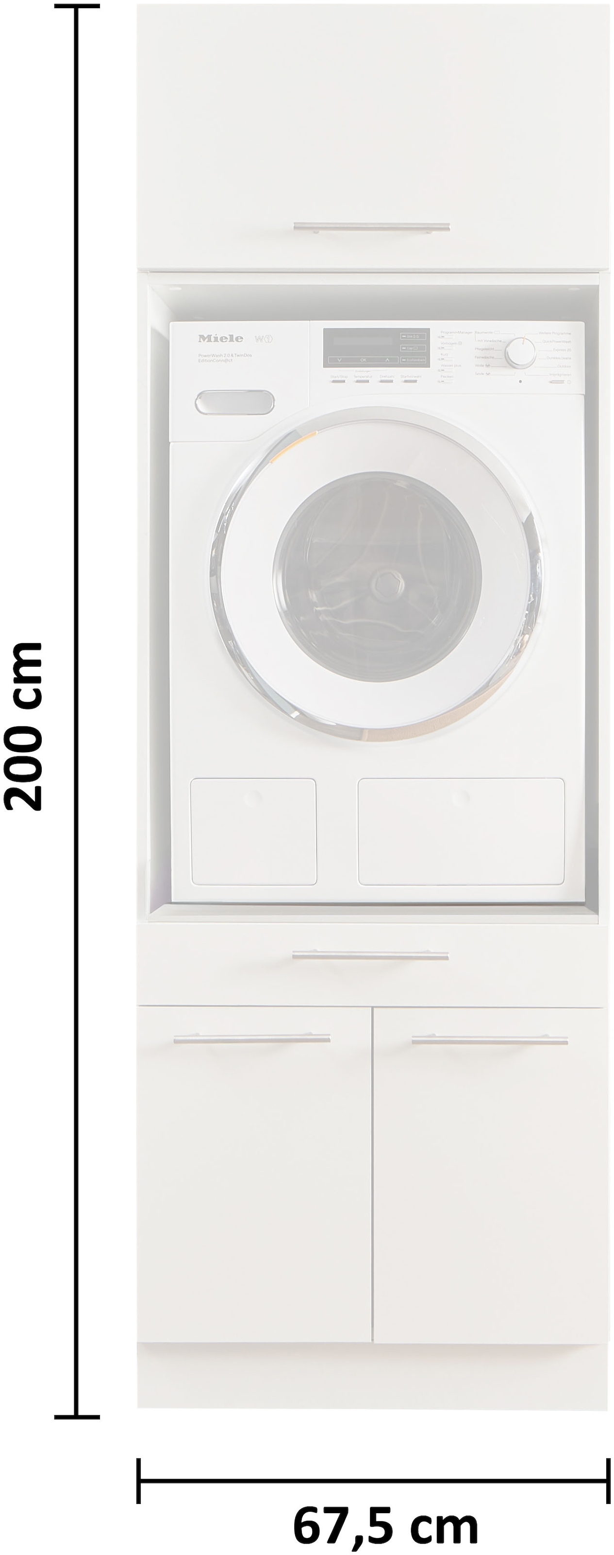 Laundreezy Mehrzweckschrank-Set »LAUNDREEZY LDSK1«, Breite 67,5 cm