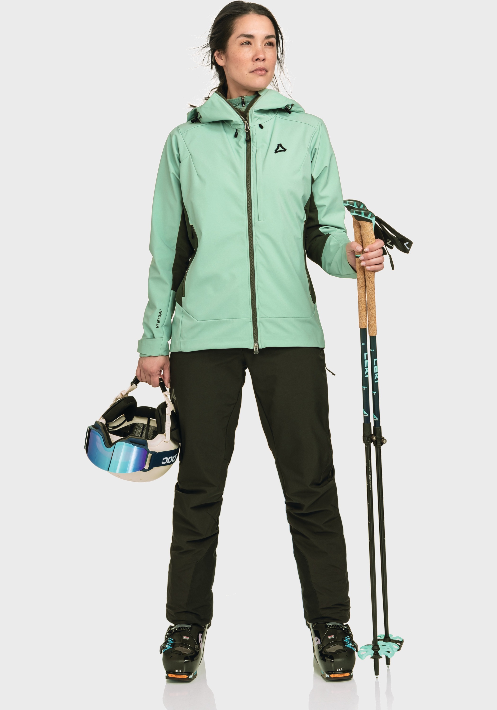 Schöffel Outdoorjacke »Mountain Softshell Jk Style Milagle WMS«, ohne Kapuze
