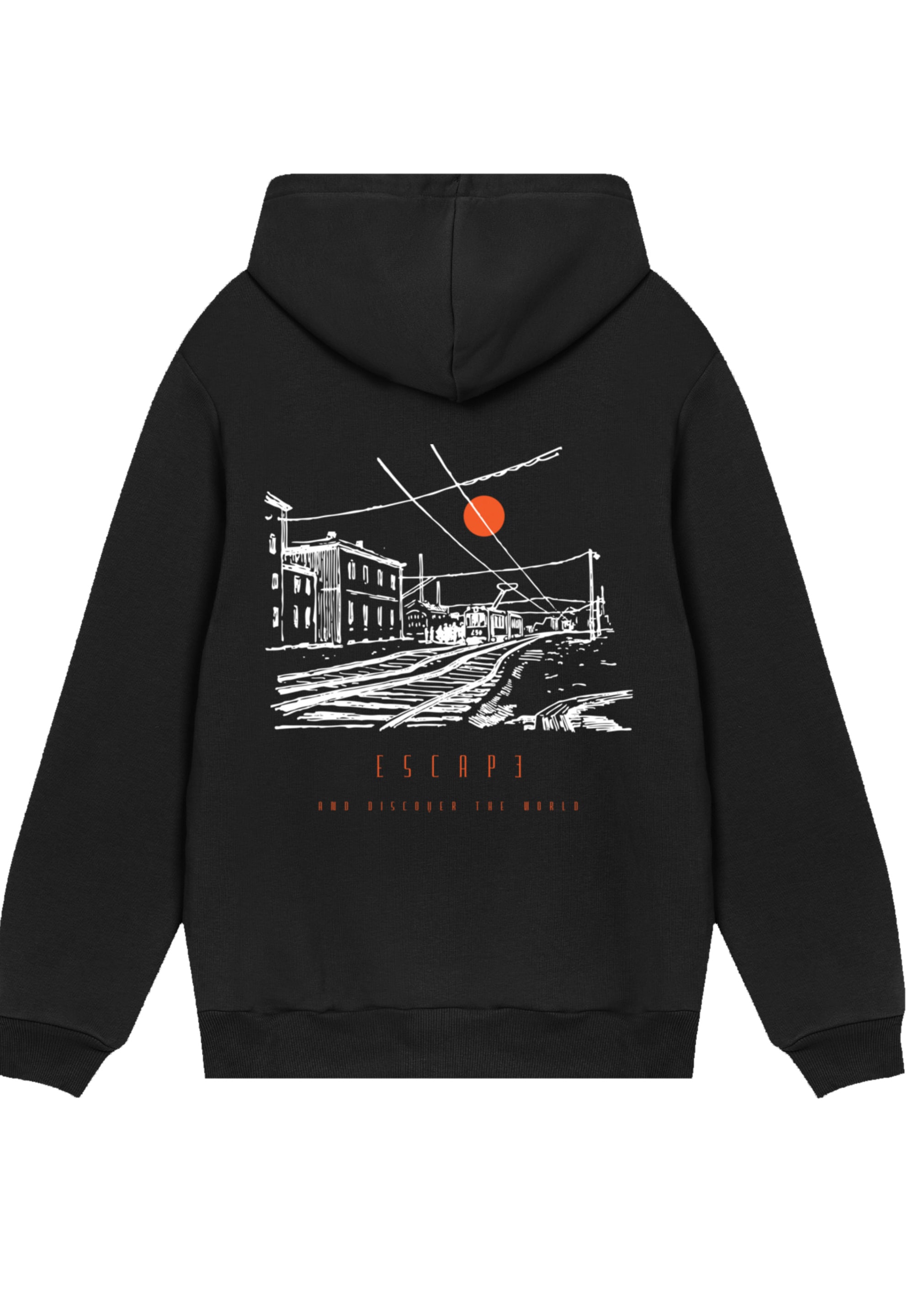 F4NT4STIC Kapuzenpullover »Escape Discover the World Town Train Station«, Premium Qualität, ESCAPE Collection