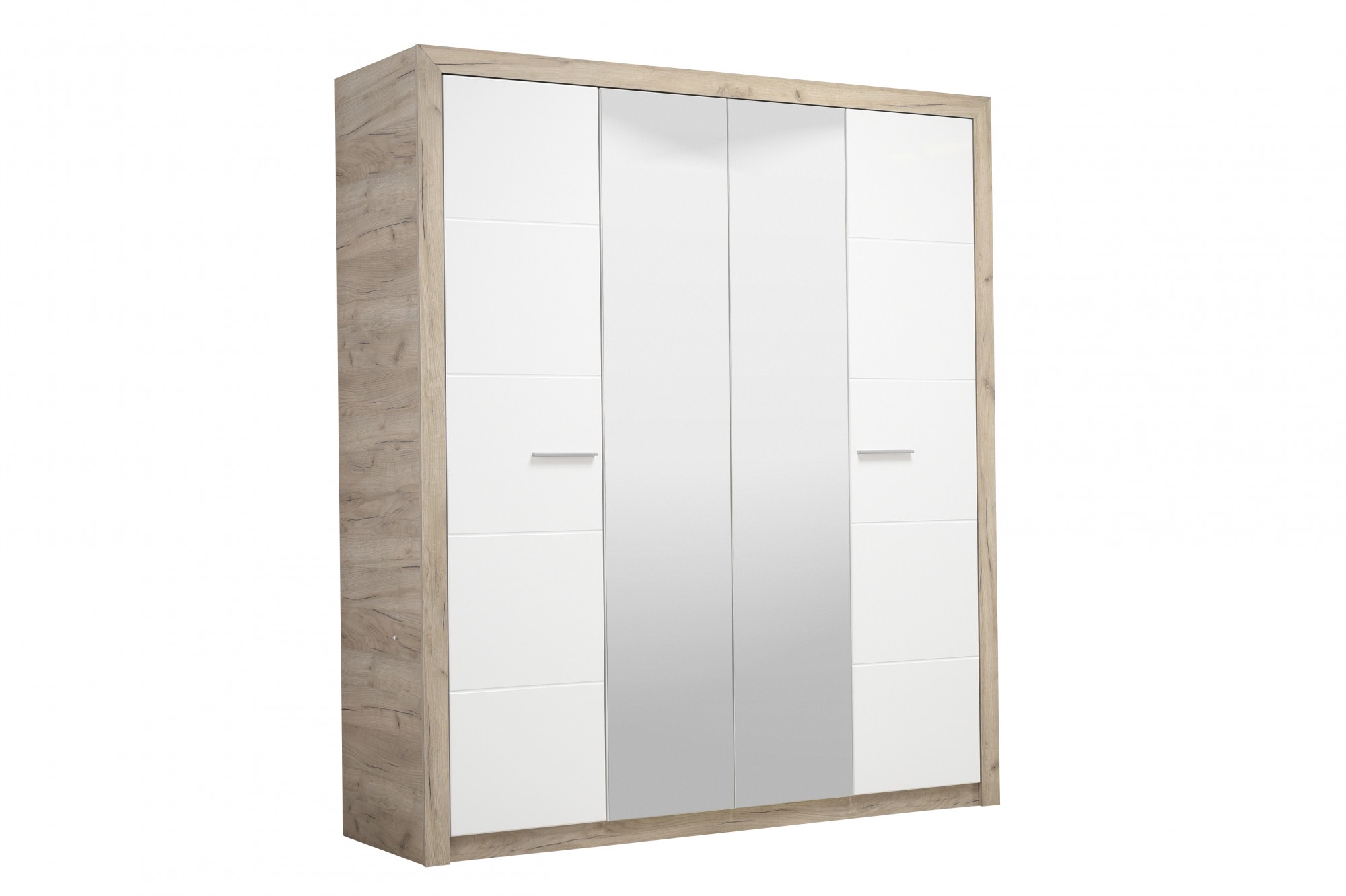 INOSIGN Kleiderschrank »Astor, FSC® -zertifizierter Holzwerkstoff; Made in Europe«, Schrank mit Spiegel und komplette Innenausstattung, 223,5x204x55cm