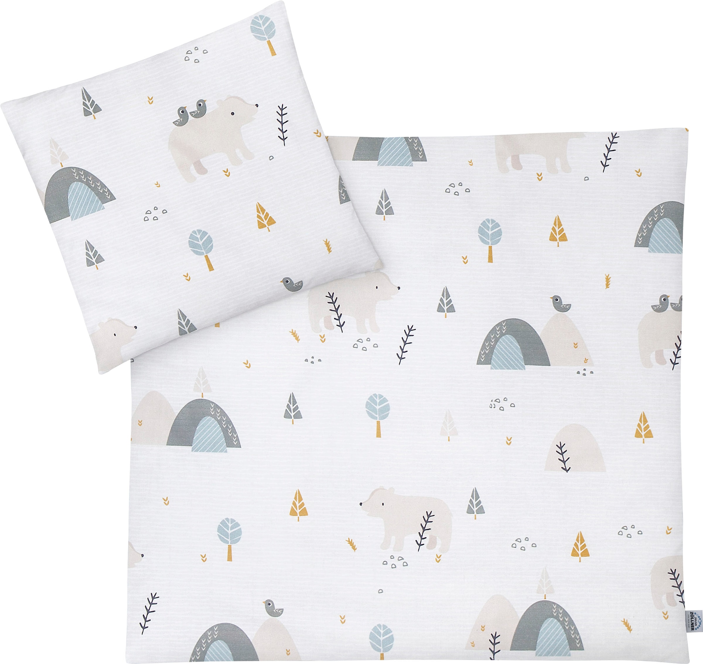 Julius Zöllner Kinderbettwäsche "Mountain Bear" 2 Stk. mit niedlichem Muste günstig online kaufen