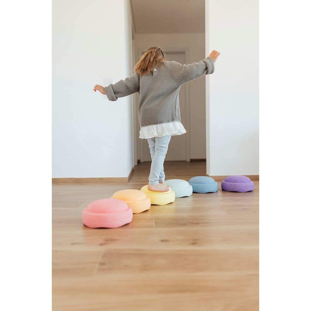 Stapelstein Balancetrainer »Stapelstein rainbow pastel«, für Drinnen und Draußen, 6-tlg. ØxH: 27,5x12 cm