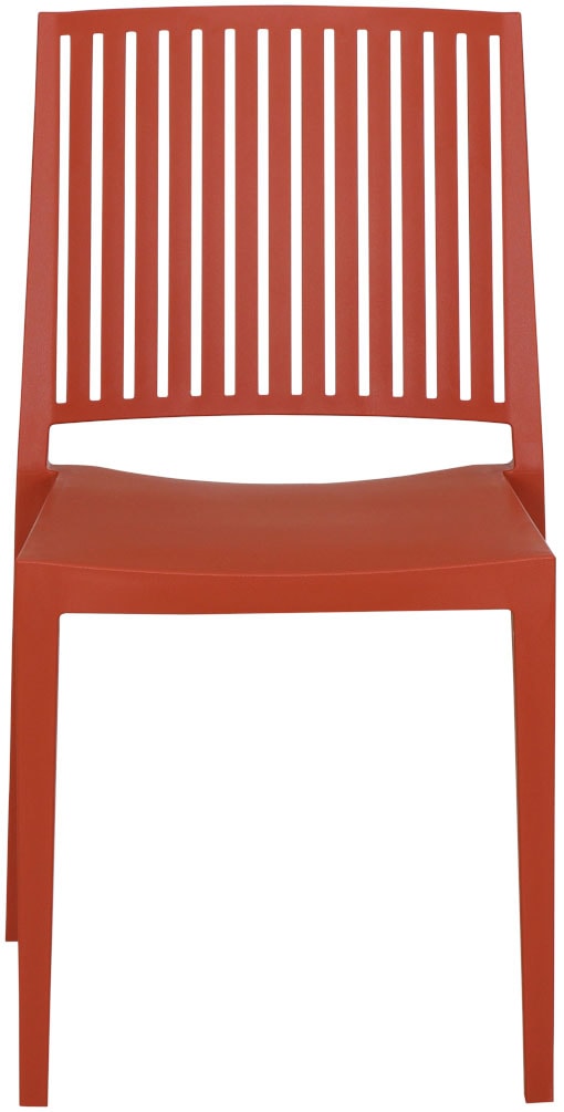 Siena Garden Gartensessel »Lane 2er Set Stapelstuhl brick« Set, 2 Stk. tlg. Gestell, Polypropylen/Glasfaser