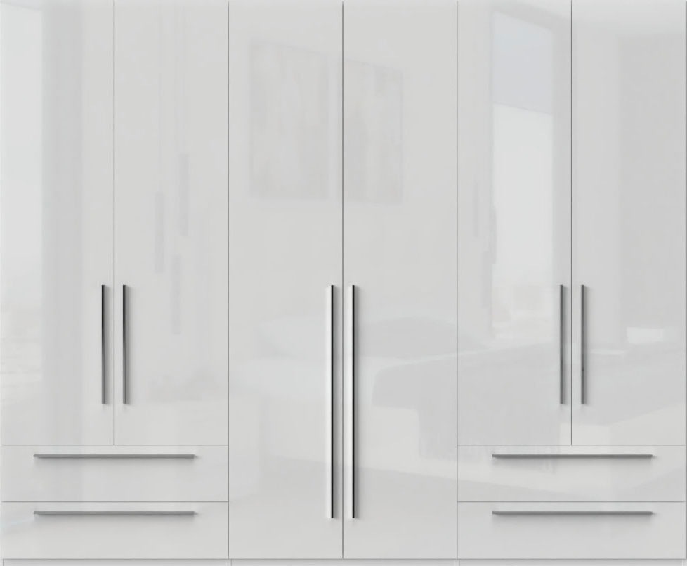 Places of Style Kleiderschrank "Piano, UV lackiert, hochglänzend in beige o günstig online kaufen