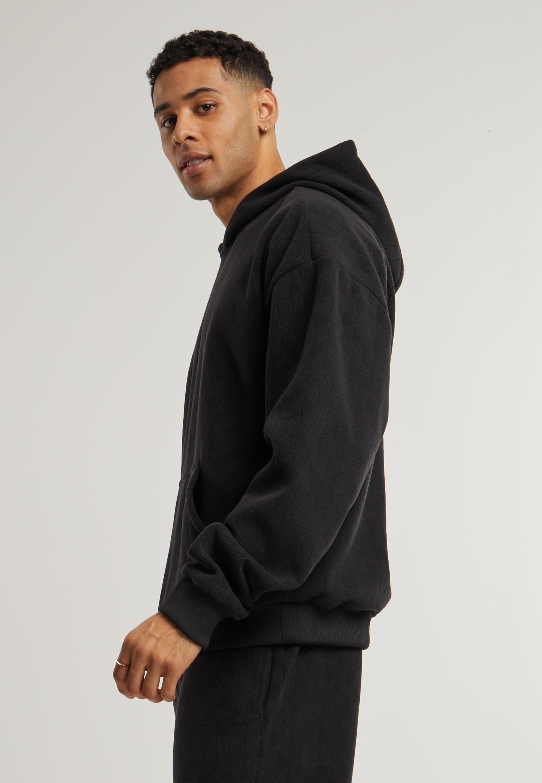 URBAN CLASSICS Kapuzensweatshirt »Urban Classics Jacquard Velvet Oversized Hoody«, (1 tlg.)