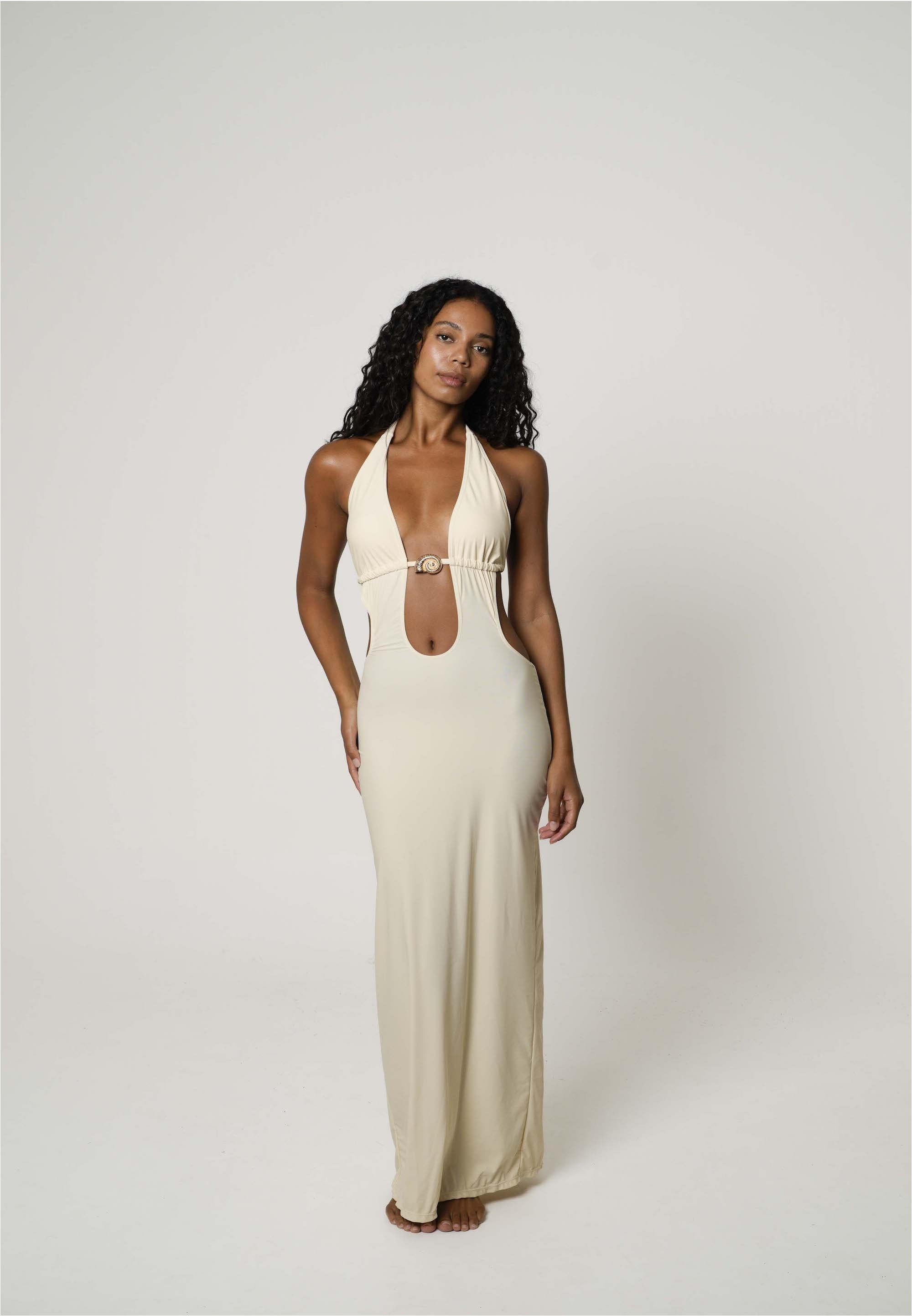 Moda Minx Jerseykleid "Nautilus Shell Long Dress" 1 Stk. tlg. mit tollem Muschel-Element
