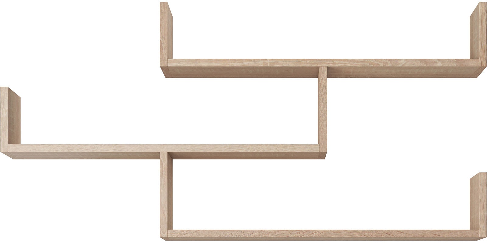 INOSIGN Wandboard »Wandregal Trio«, (1 St.), Hängeregal mit 3 Ablageflächen, modernes Design, variabel einsetzbar
