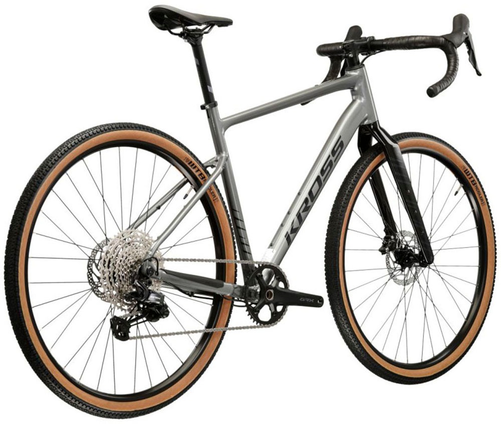 Kross Gravelbike »Gravelbike Esker 5.0 GRX 1X12 Grau 12 Gänge« 12 Gang Shimano GRX RX822 Schaltwerk Kettenschaltung